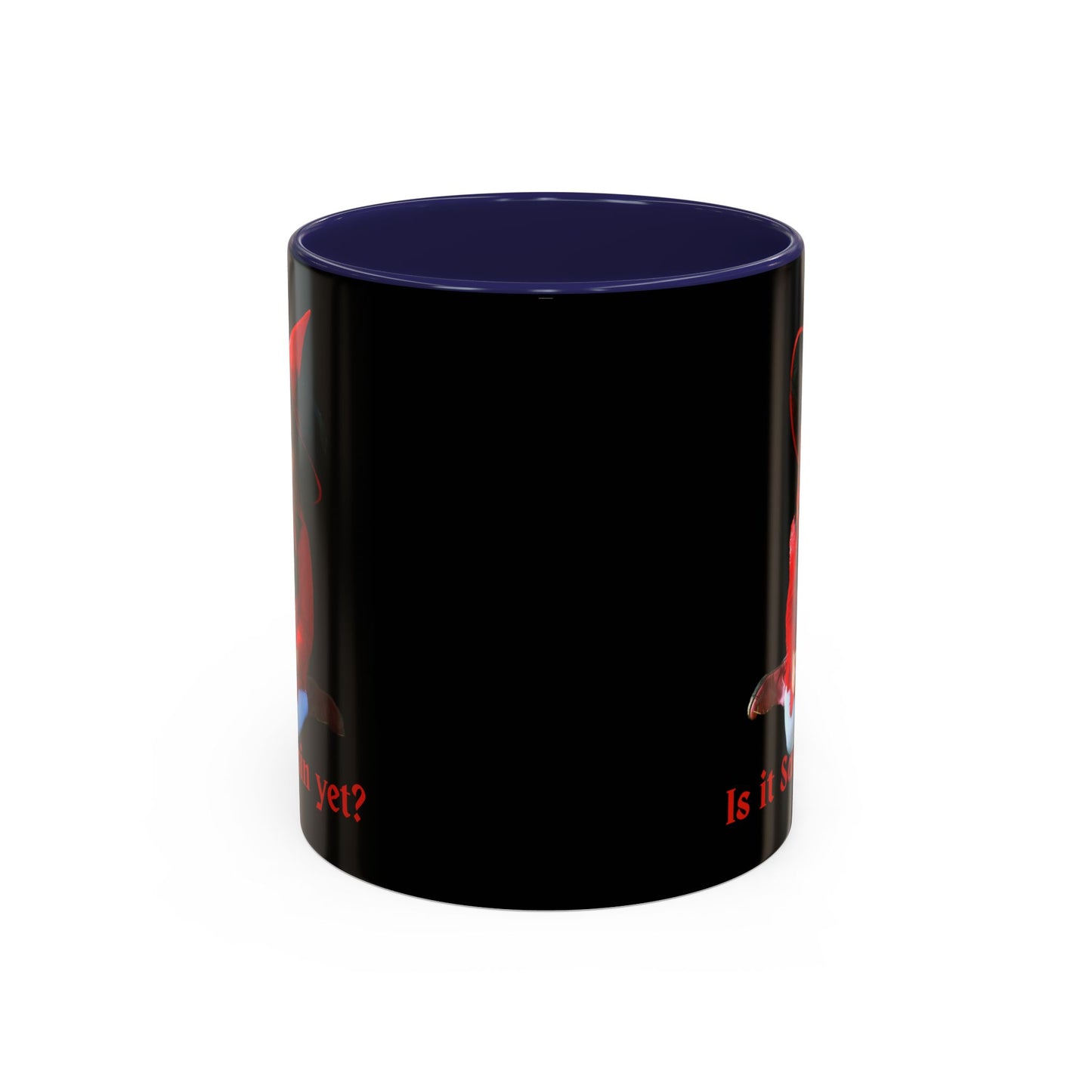 Is it Samhain yet? Black Accent Mug by CreepyCrafts.boo