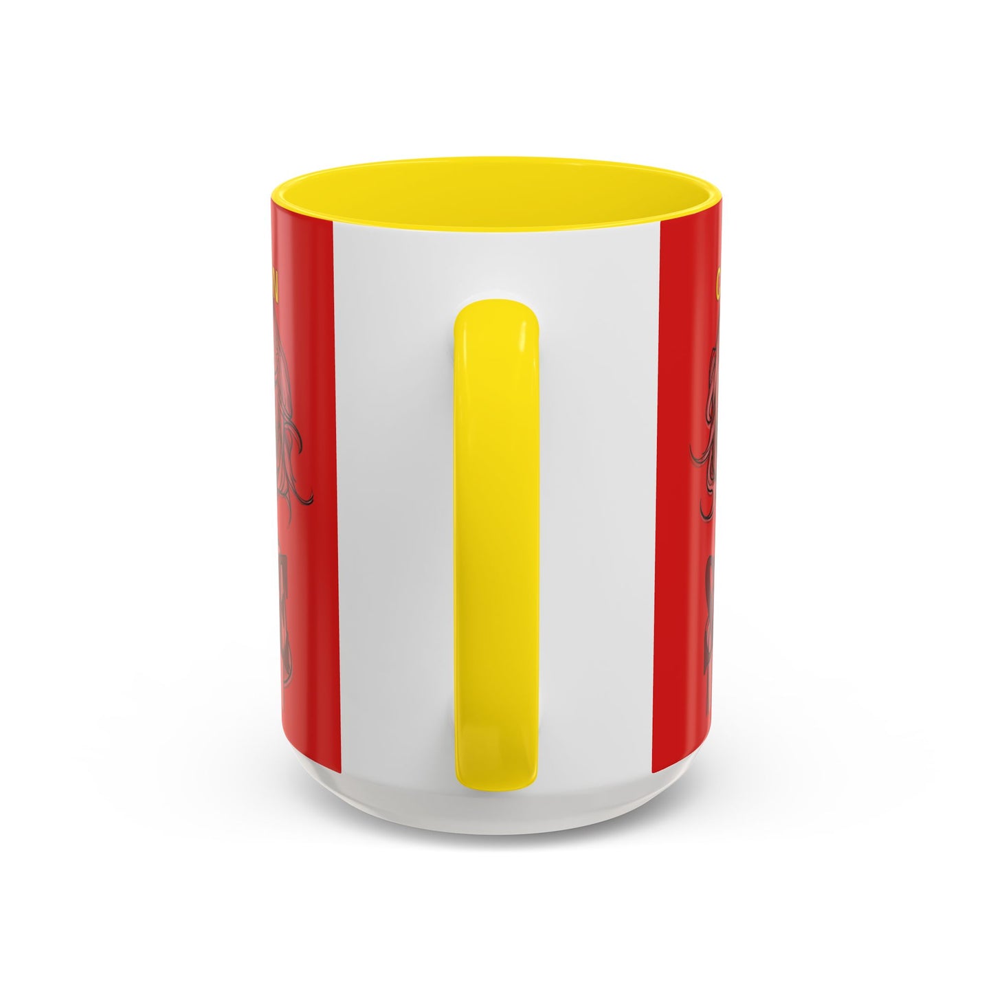 Caution, Savage Red Accent Mug by cypherpunkgear.com