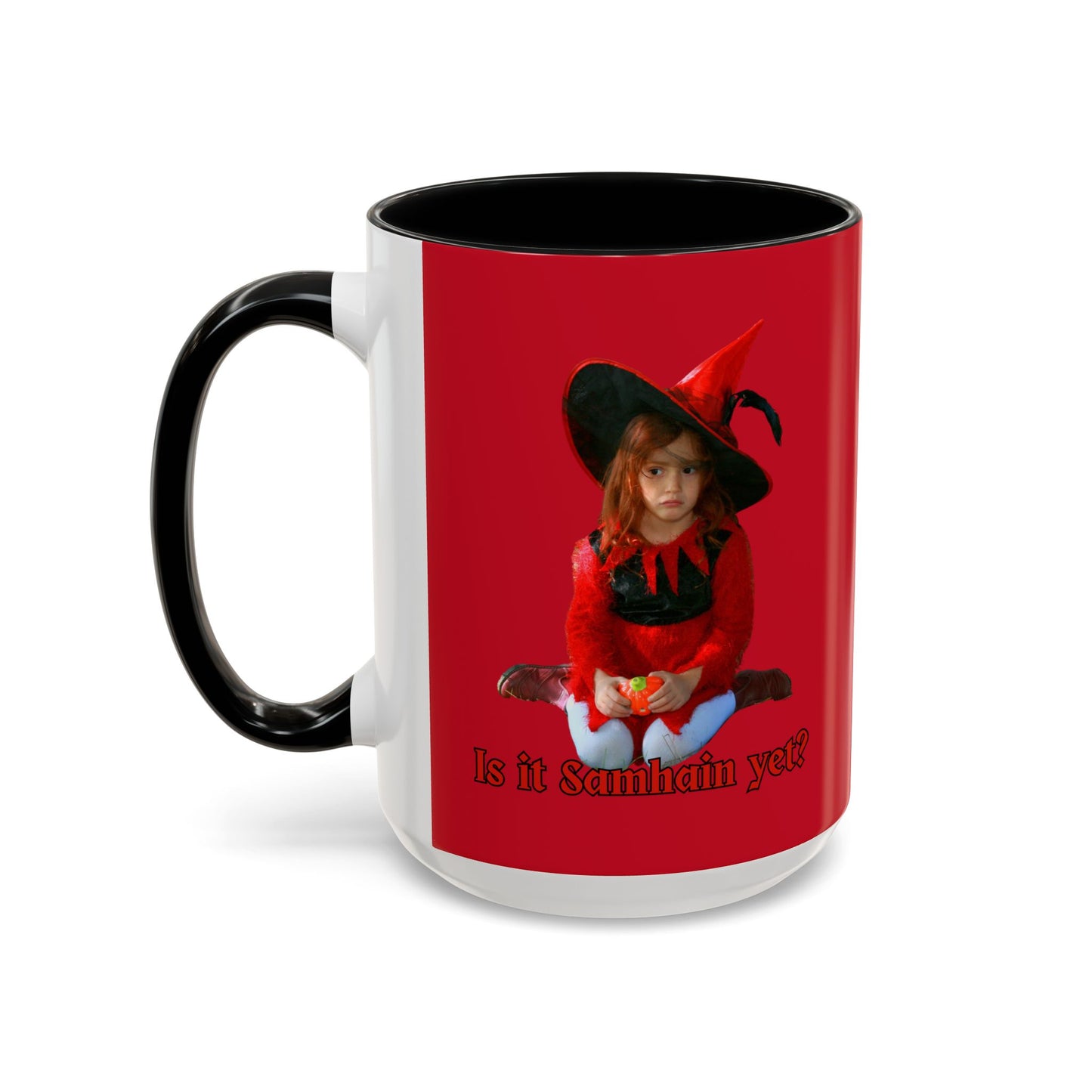 Is it Samhain yet? Red Accent Mug by CreepyCrafts.boo