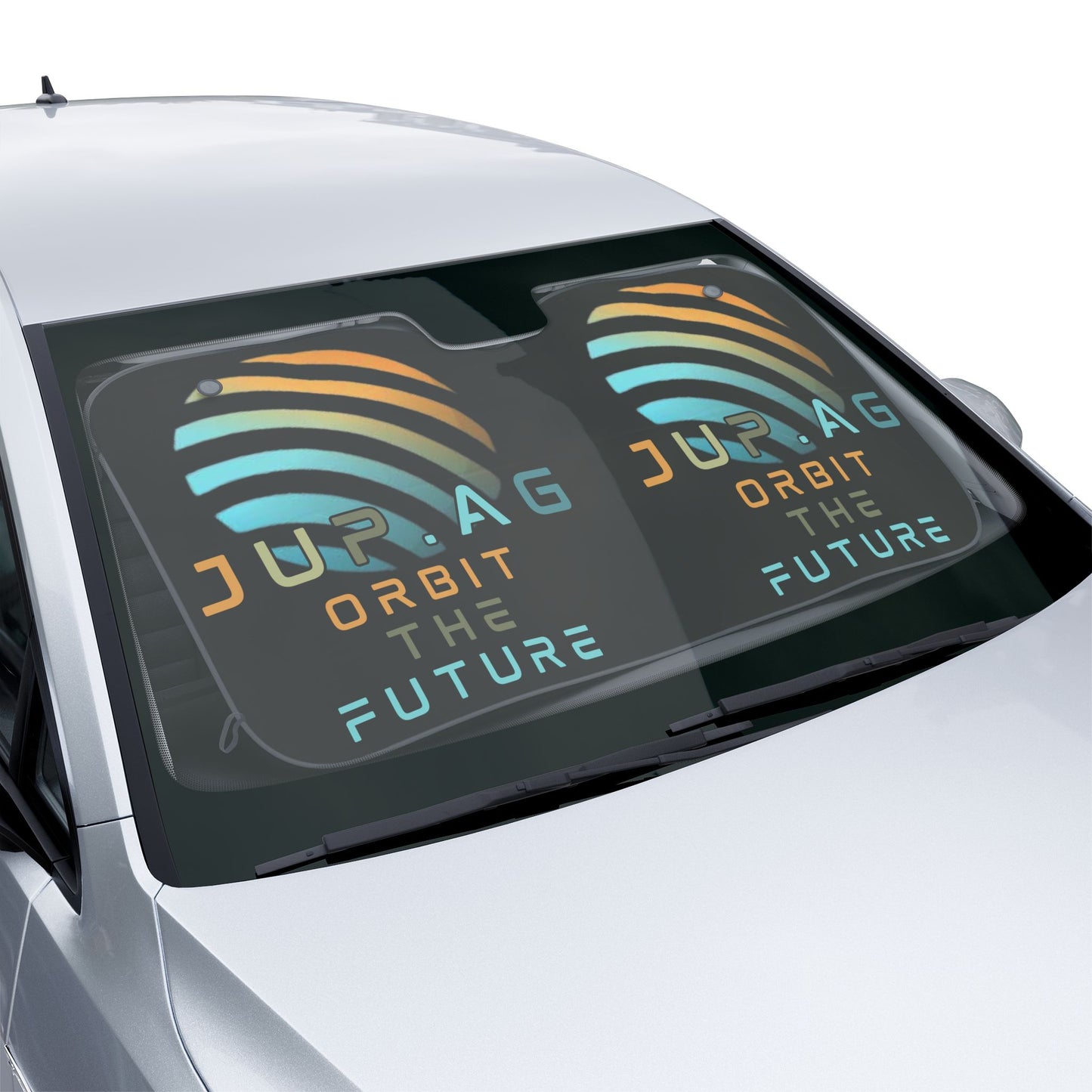 Jupiter the Future is Here Sun Shade by cypherpunkgear.com