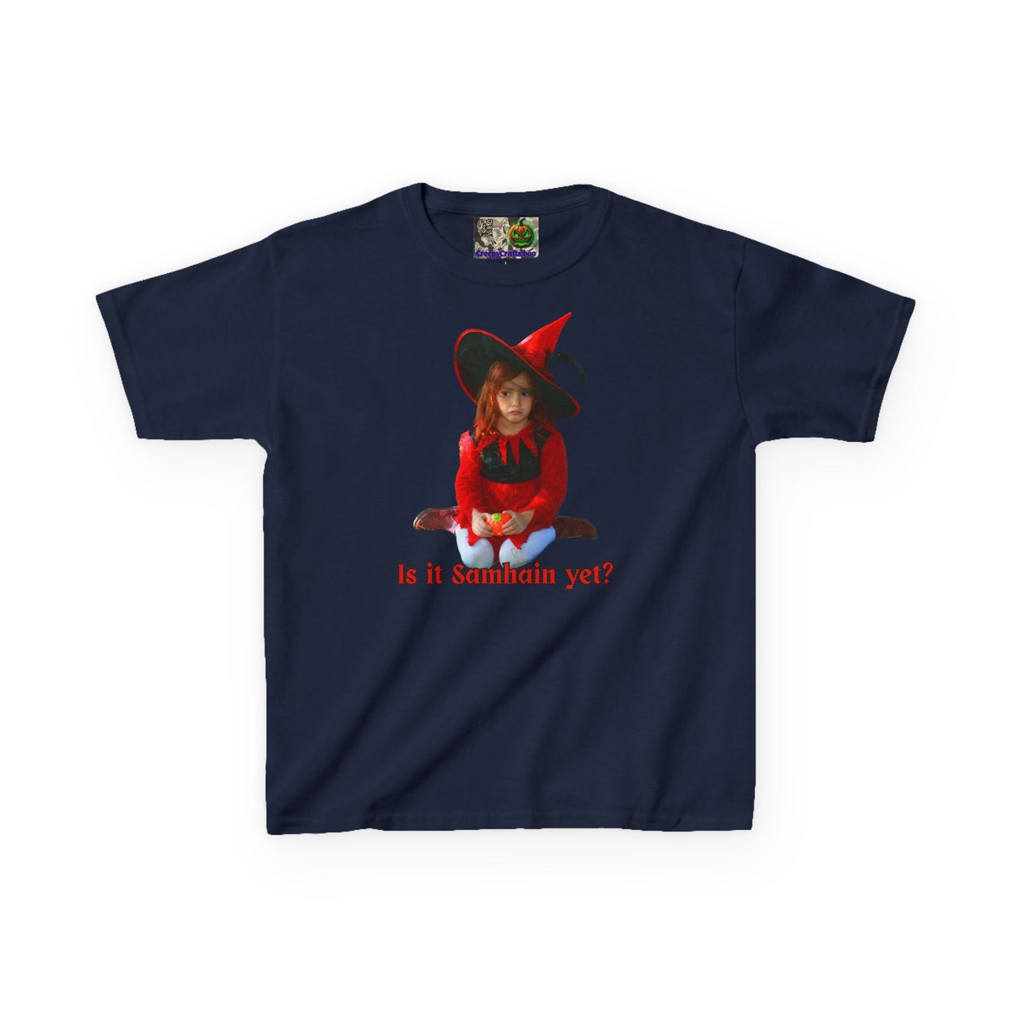 Is it Samhain yet? Kids Heavy Cotton™ Tee by CreepyCrafts.boo