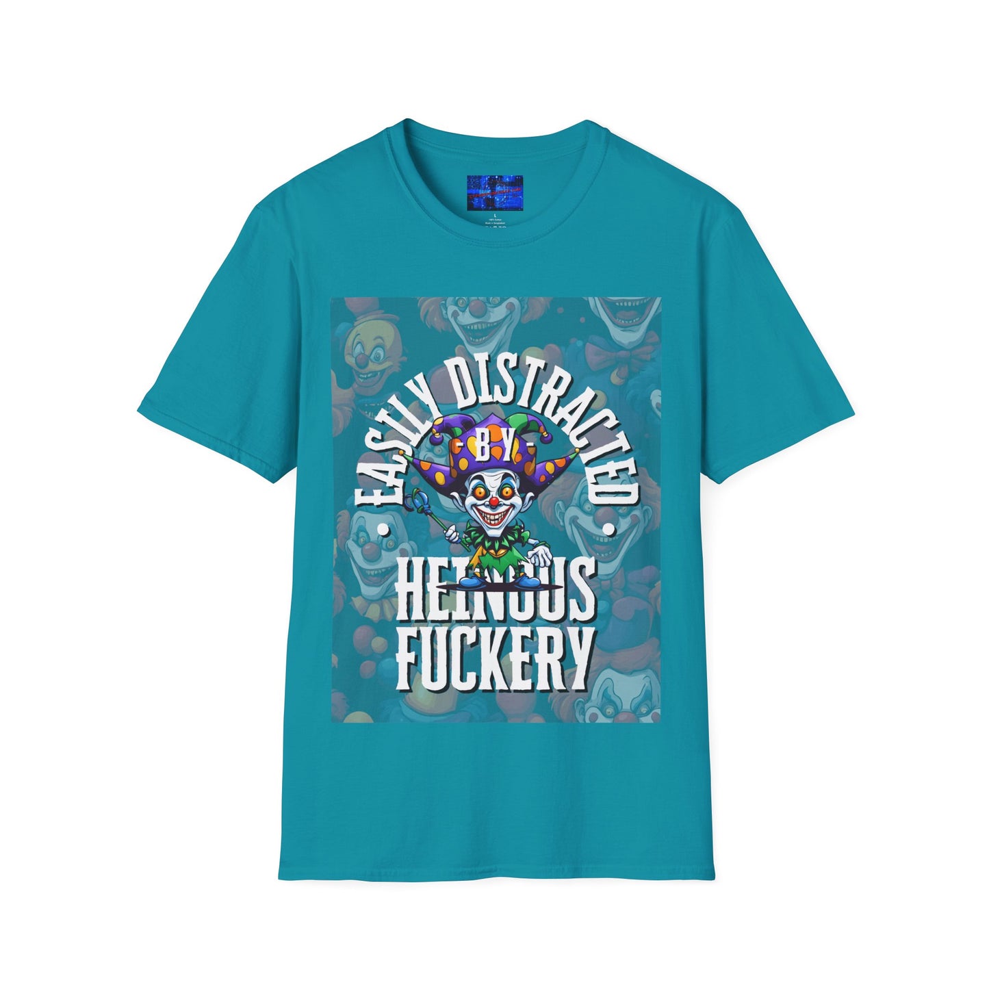 Easily Distracted by Heinous Fuckery Little Jincs DKcolors Unisex T-Shirt by cypherpunkgear.com