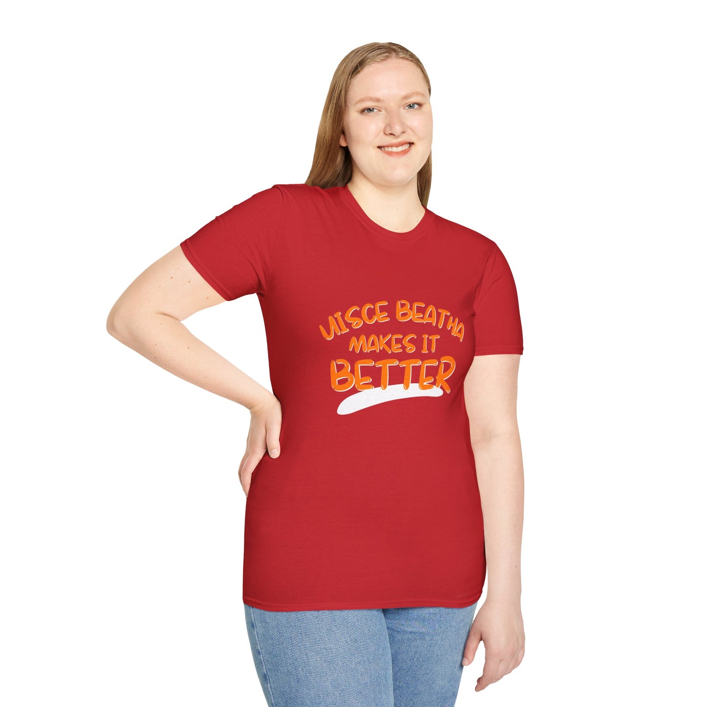 Uisce Beatha makes it better OGfont LTcolors Unisex T-Shirt by cypherpunkgear.com