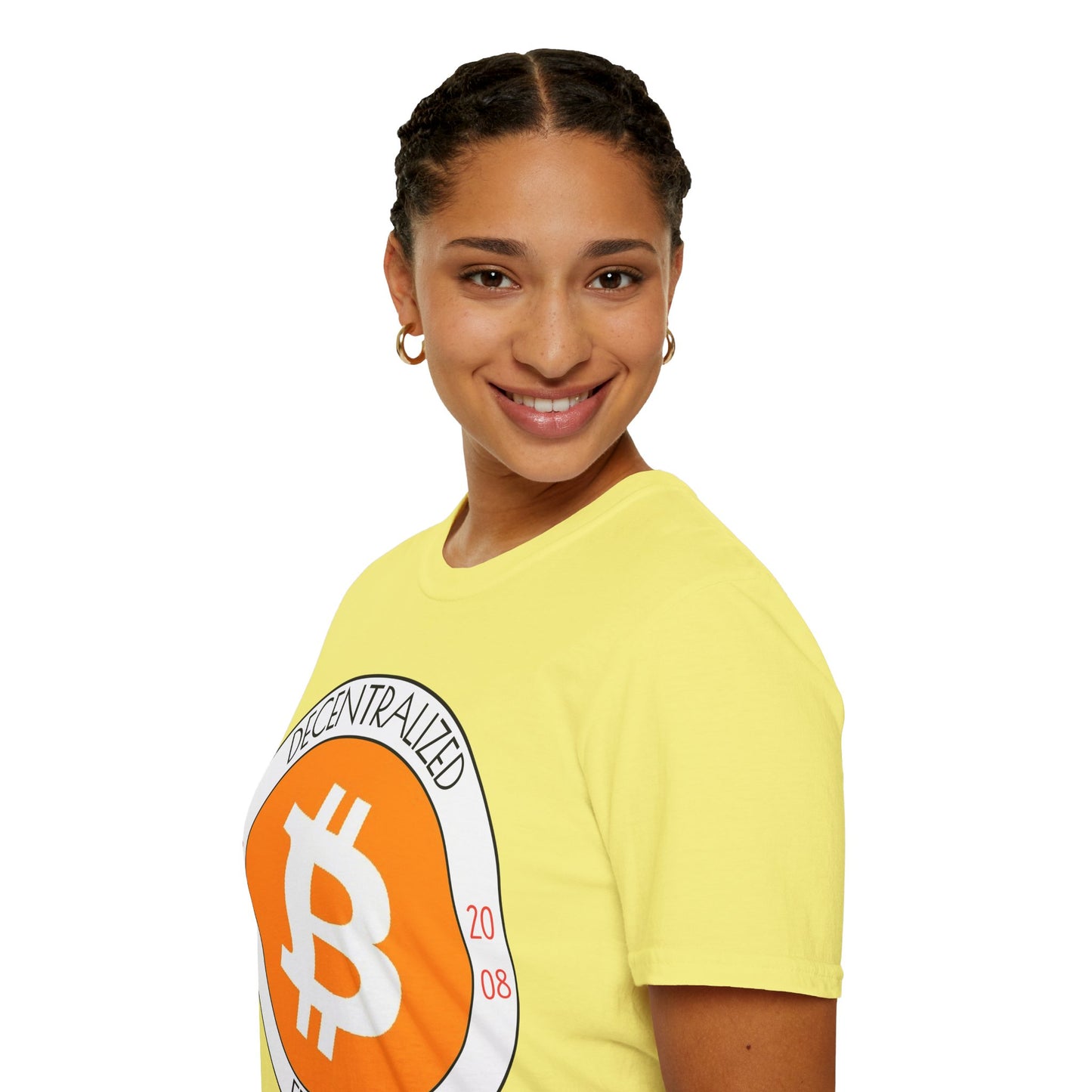 Bitcoin Decentralized Freedom LTcolors Unisex T-Shirt by cypherpunkgear.com