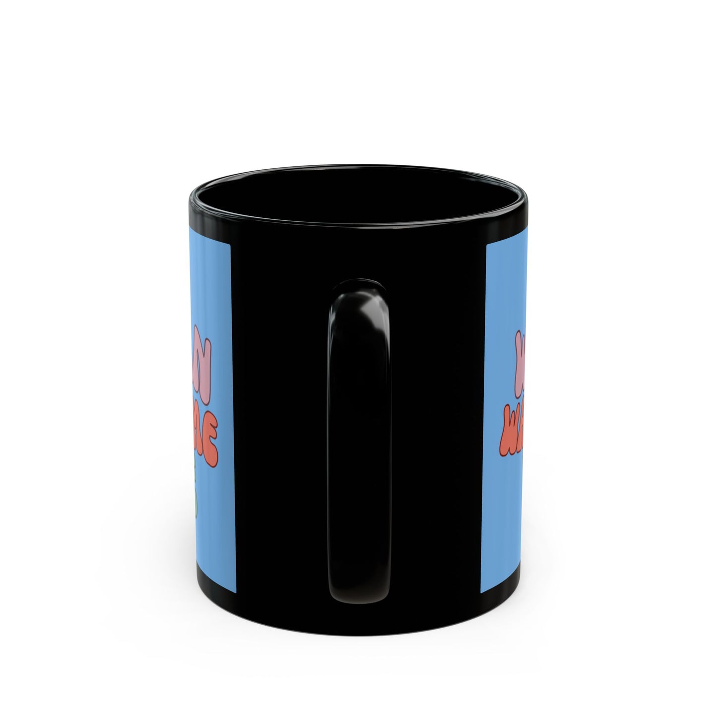 I Am Woman Watch Me Vote Light Blue Mug by cypherpunkgear.com