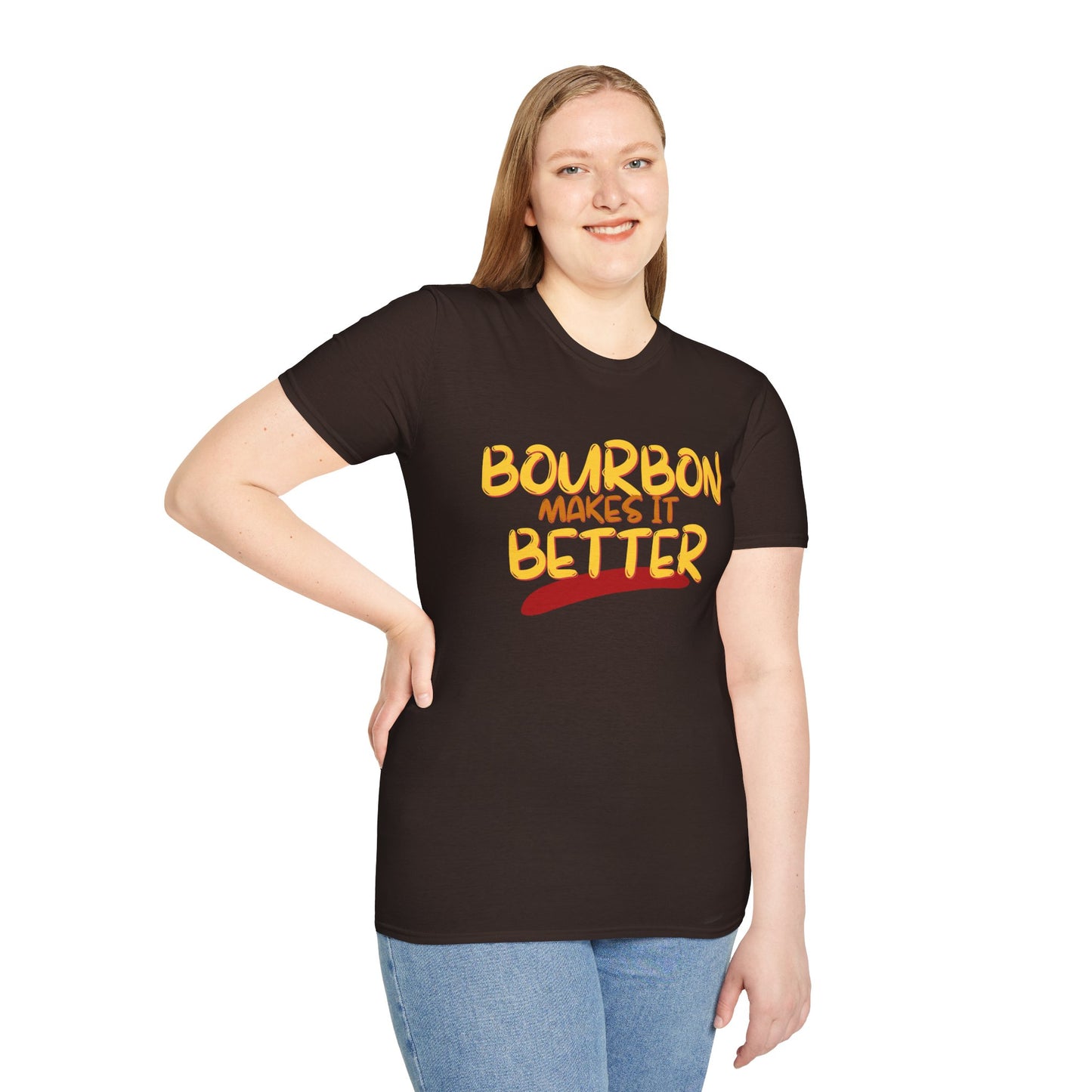 ¡Bourbon lo mejora con cypherpunkgear! Camiseta unisex de estilo suave