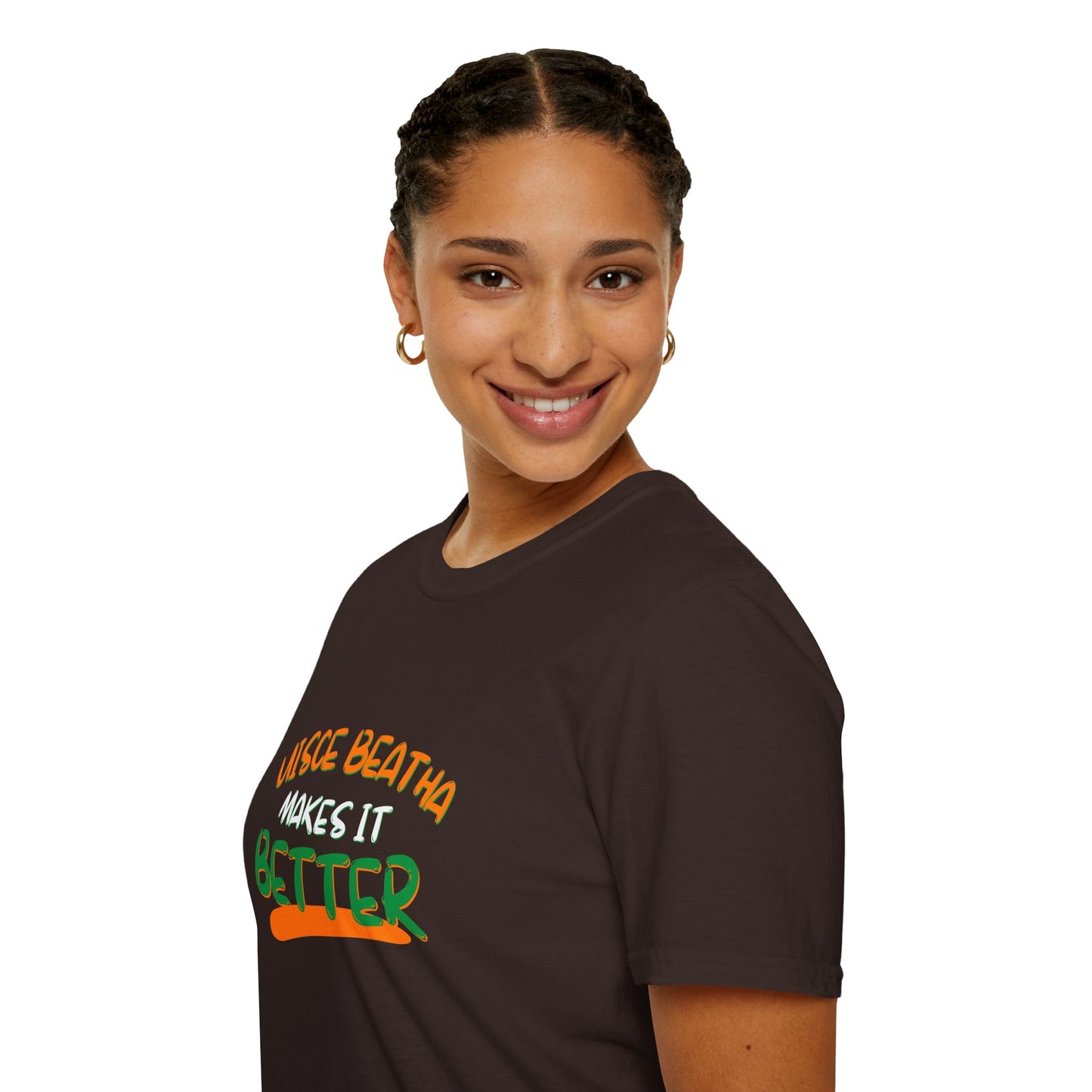 Uisce Beatha makes it better OWGfont DKcolors Unisex T-Shirt by cypherpunkgear.com
