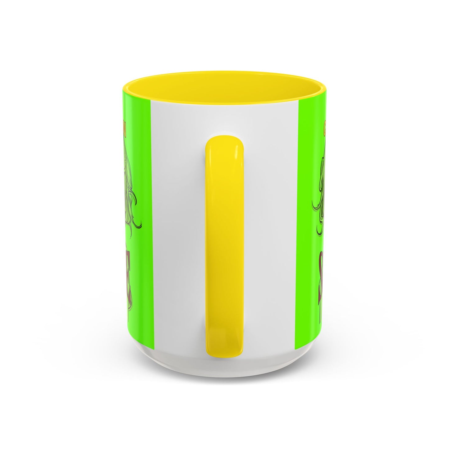 Caution, Savage Light Green Accent Mug by cypherpunkgear.com
