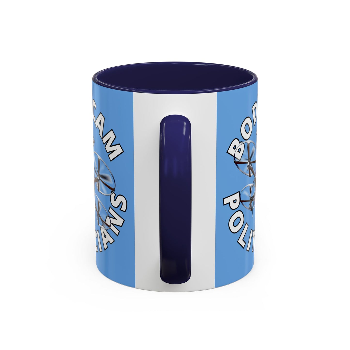 Bodycam the Politicians Drone Light Blue Accent Mug by cypherpunkgear.com
