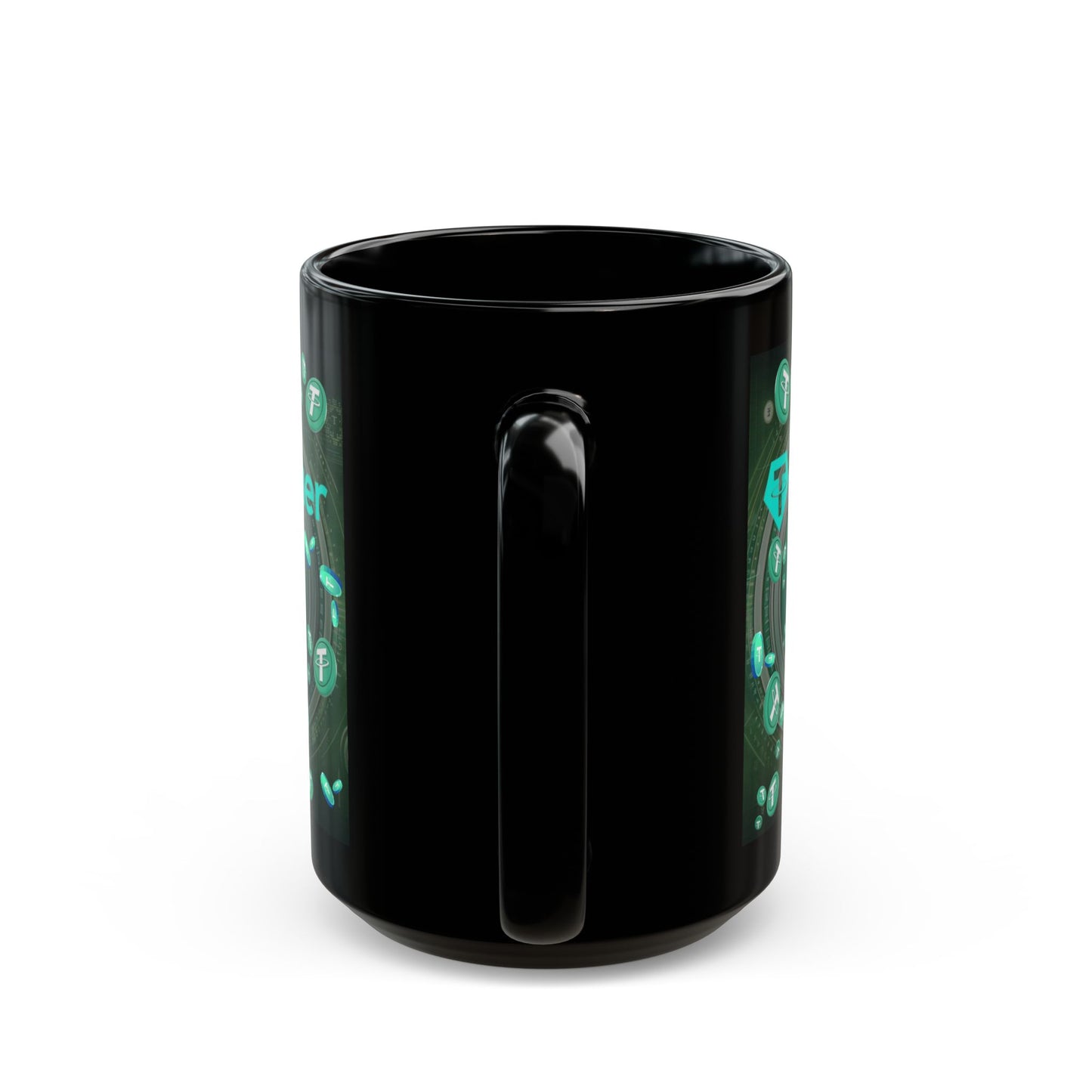 Tether Black Mug by cypherpunkgear.com