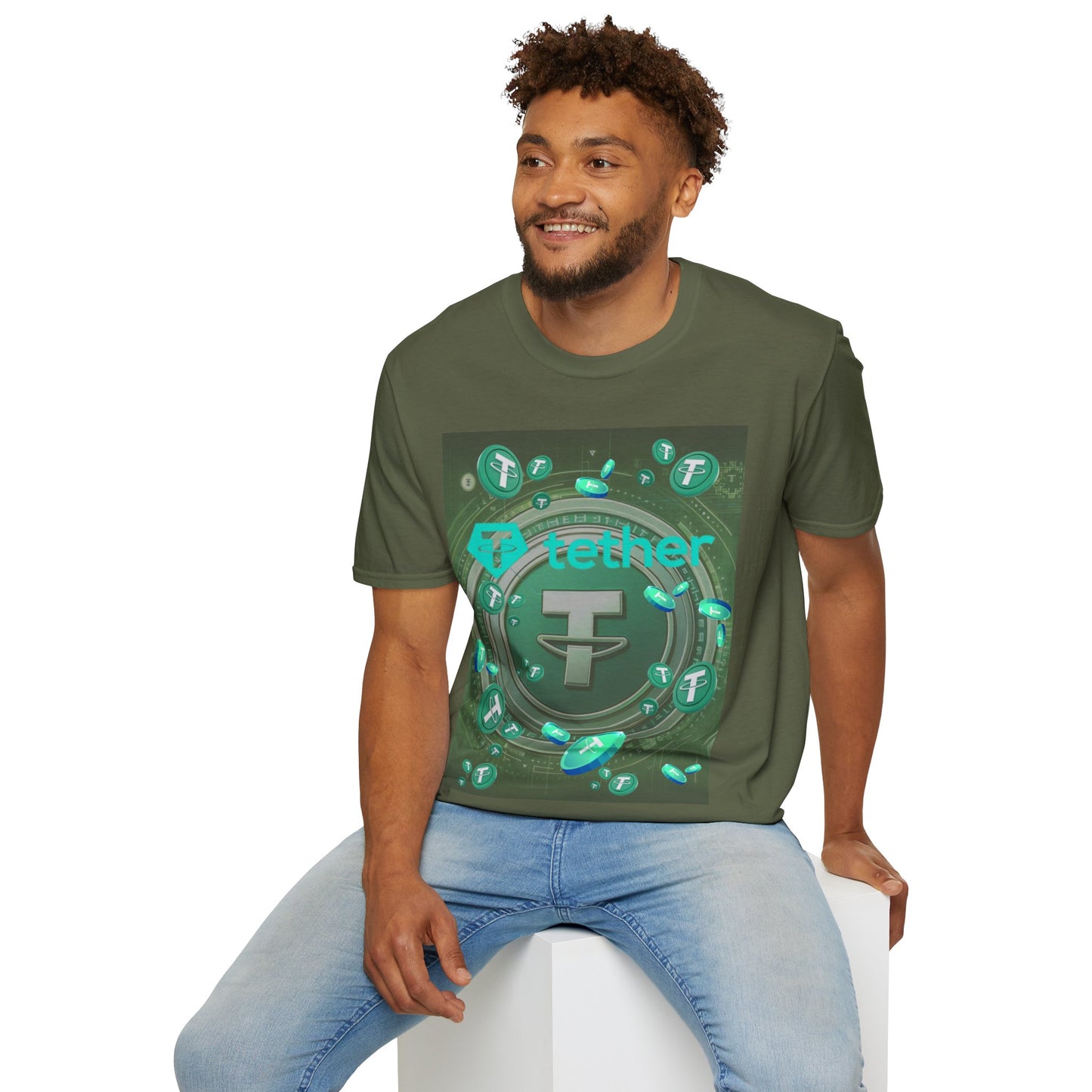 Tether DKcolors Unisex T-Shirt by cypherpunkgear.com
