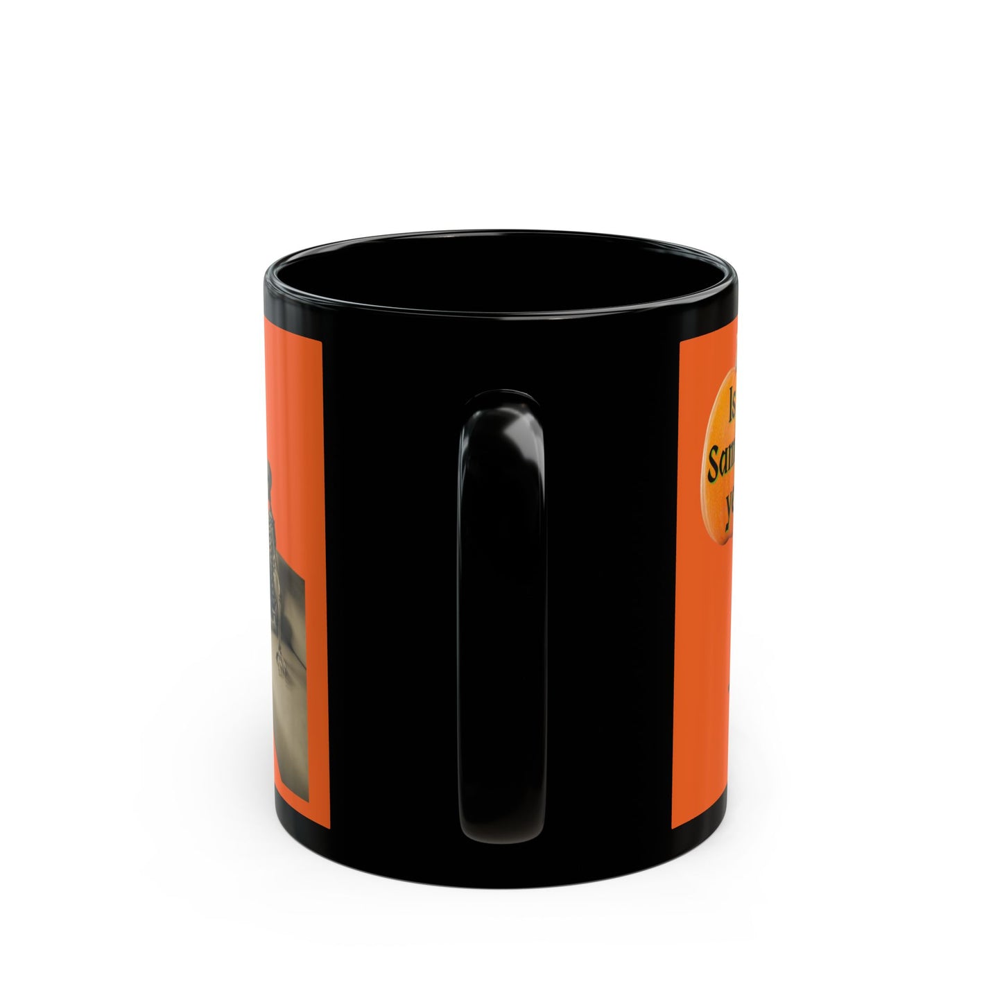 Is it Samhain yet? Skeleton's Pumpkin Orange Mug by CreepyCrafts.boo