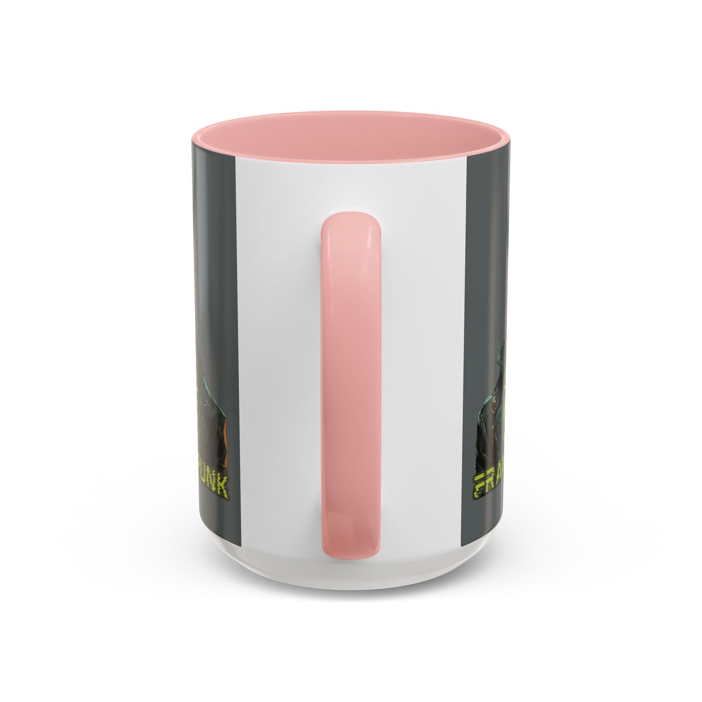 Frankenpunk Grey Accent Mug by CreepyCrafts.boo