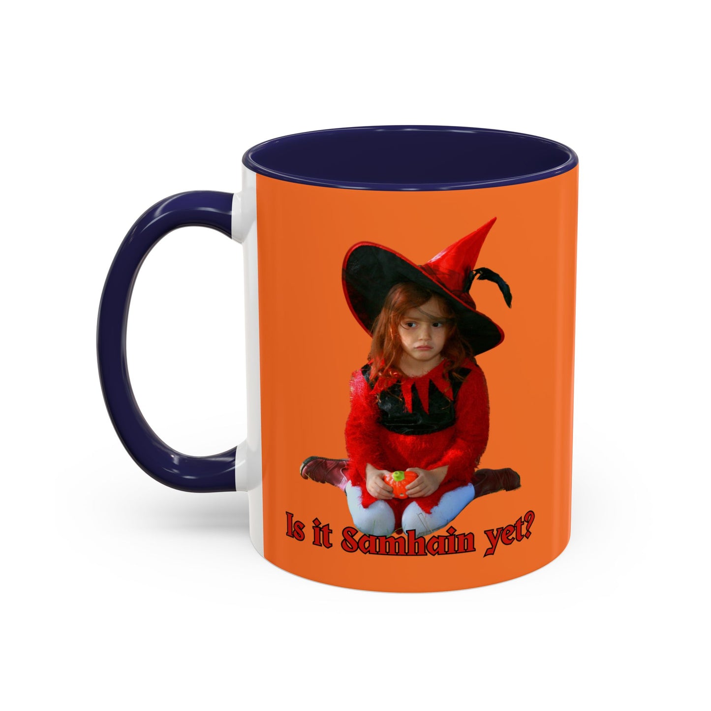 Is it Samhain yet? Orange Accent Mug by CreepyCrafts.boo