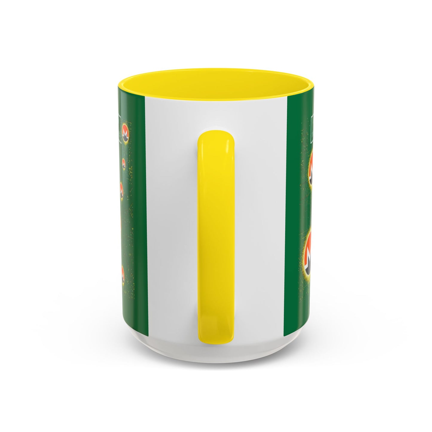 Monero (XMR) don't assume your freedoms are assured Green Accent Mug by cypherpunkgear.com