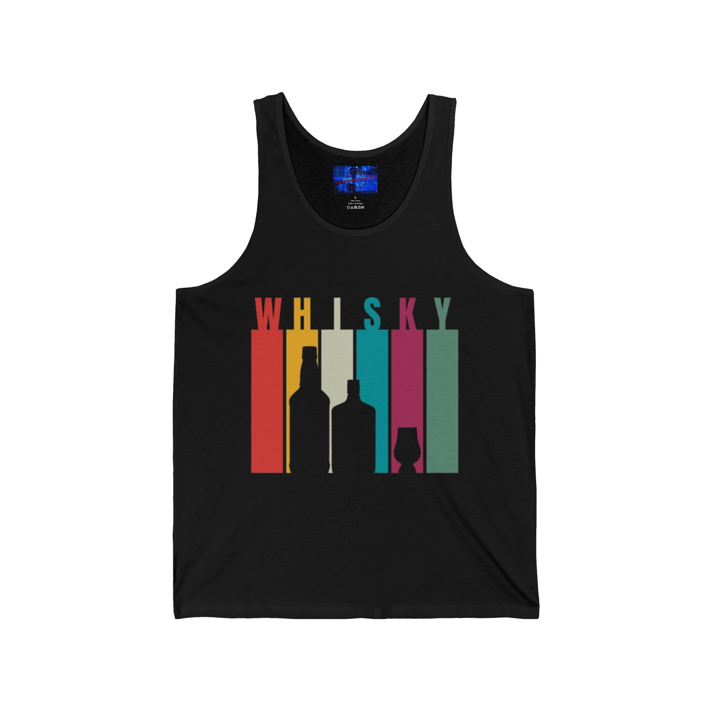 Whisky spelled without an 'e' Unisex Jersey Tank Top by cypherpunkgear.com