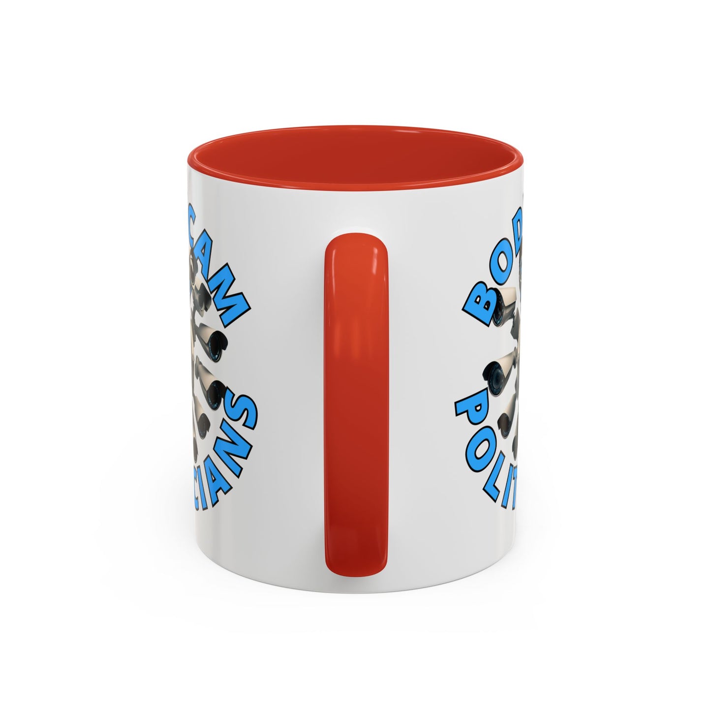 Bodycam the Politicians Cameras White Accent Mug by cypherpunkgear.com