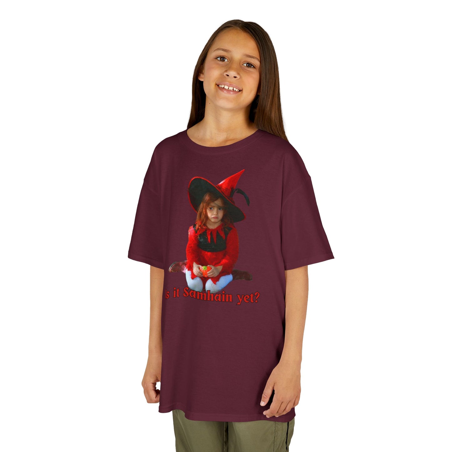 Is it Samhain yet? Kids Heavy Cotton™ Tee by CreepyCrafts.boo