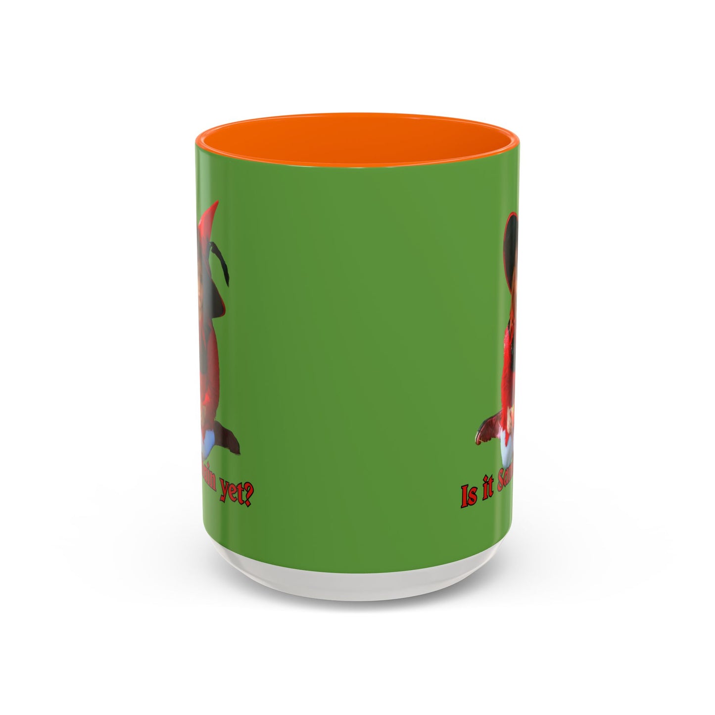 Is it Samhain yet? Green Accent Mug by CreepyCrafts.boo