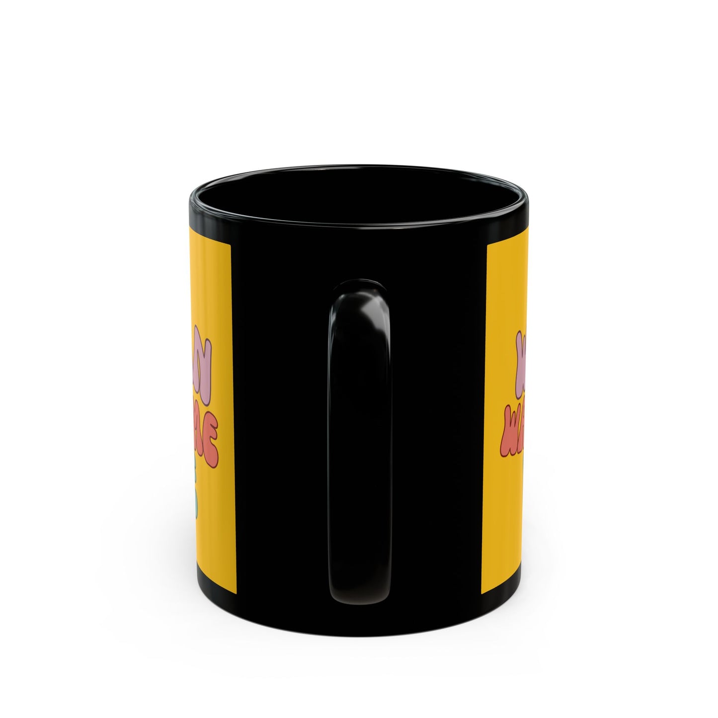 I Am Woman Watch Me Vote Yellow Mug by cypherpunkgear.com