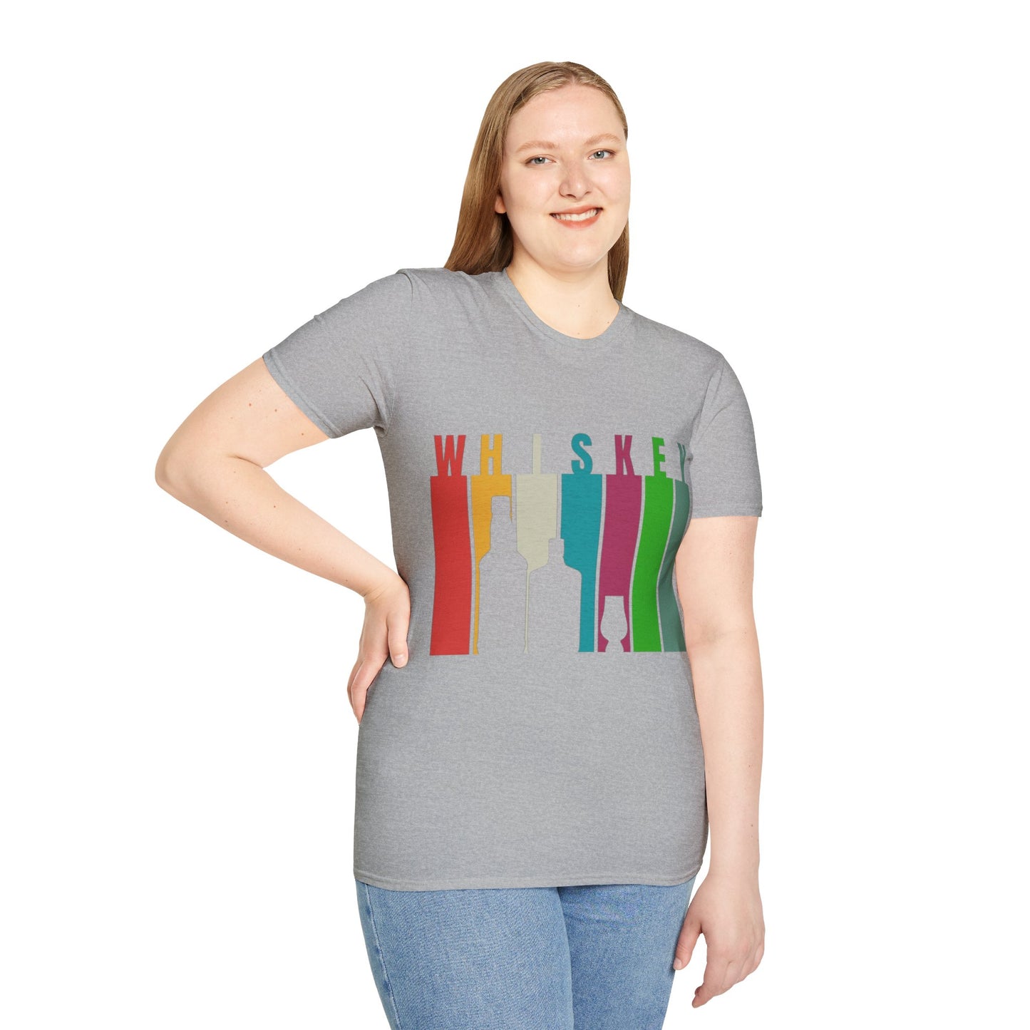 Whiskey spelled with an 'e' LTcolors Unisex T-Shirt by cypherpunkgear.com