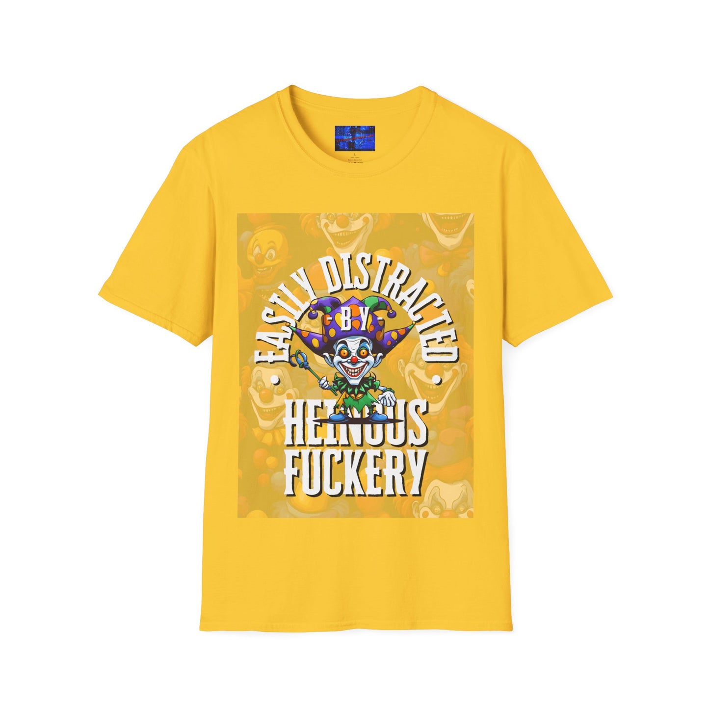 Easily Distracted by Heinous Fuckery Little Jincs LTcolors Unisex T-Shirt by cypherpunkgear.com