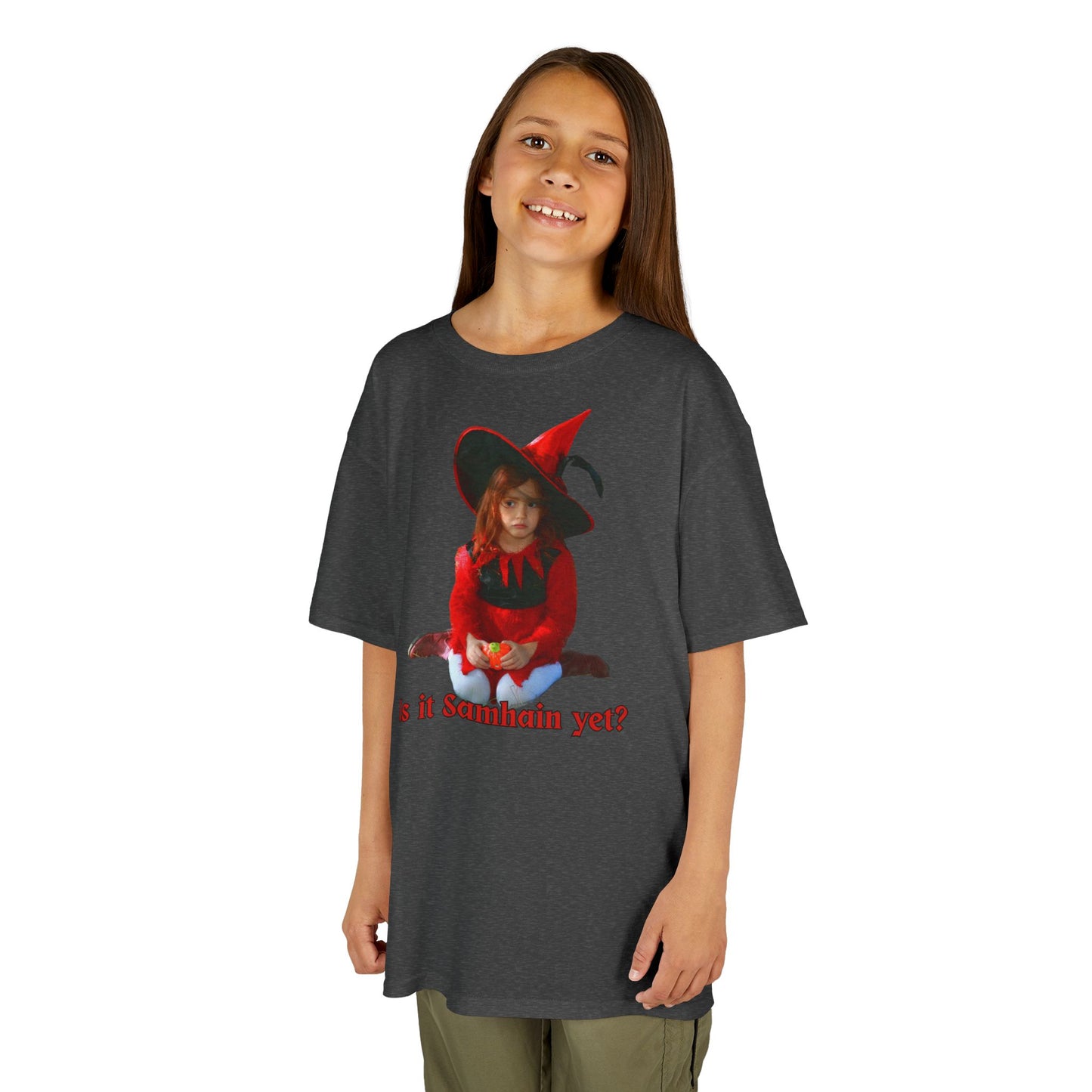 Is it Samhain yet? Kids Heavy Cotton™ Tee by CreepyCrafts.boo