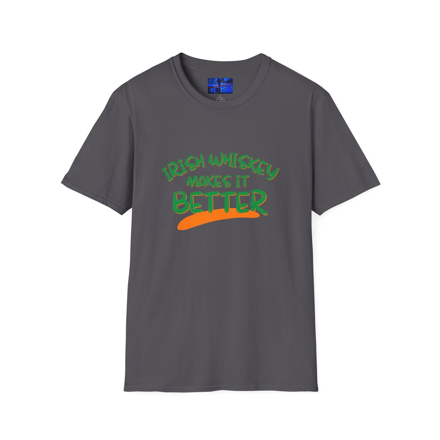 Irish Whiskey makes it better GNfont DKcolors Unisex T-Shirt by cypherpunkgear.com