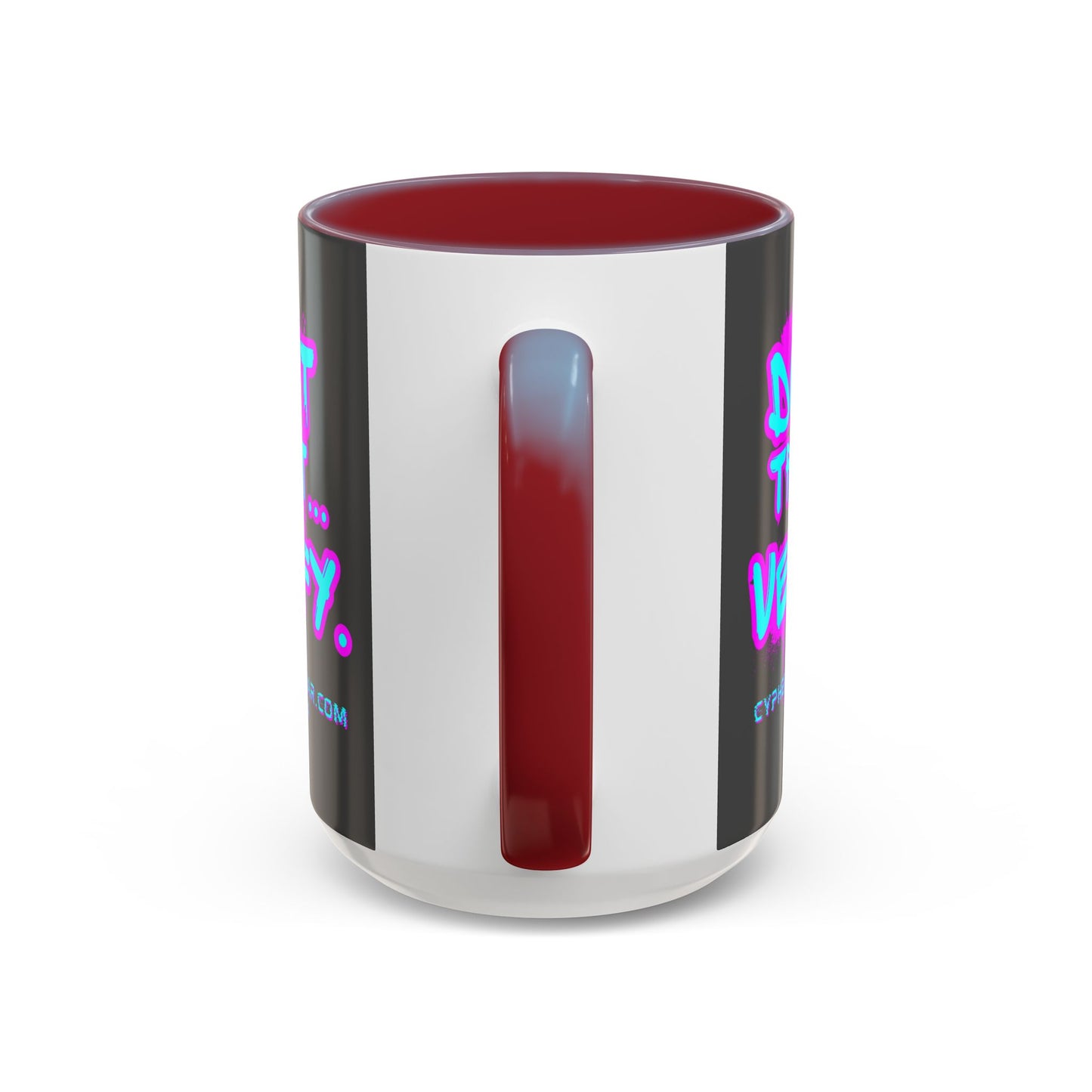 Don't Trust...Verify. Grey Accent Mug by cypherpunkgear.com