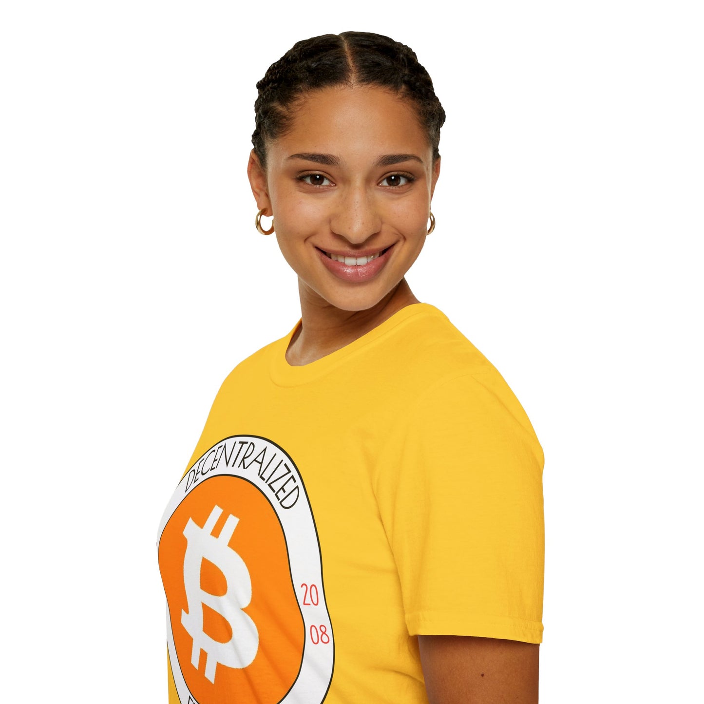 Bitcoin Decentralized Freedom LTcolors Unisex T-Shirt by cypherpunkgear.com
