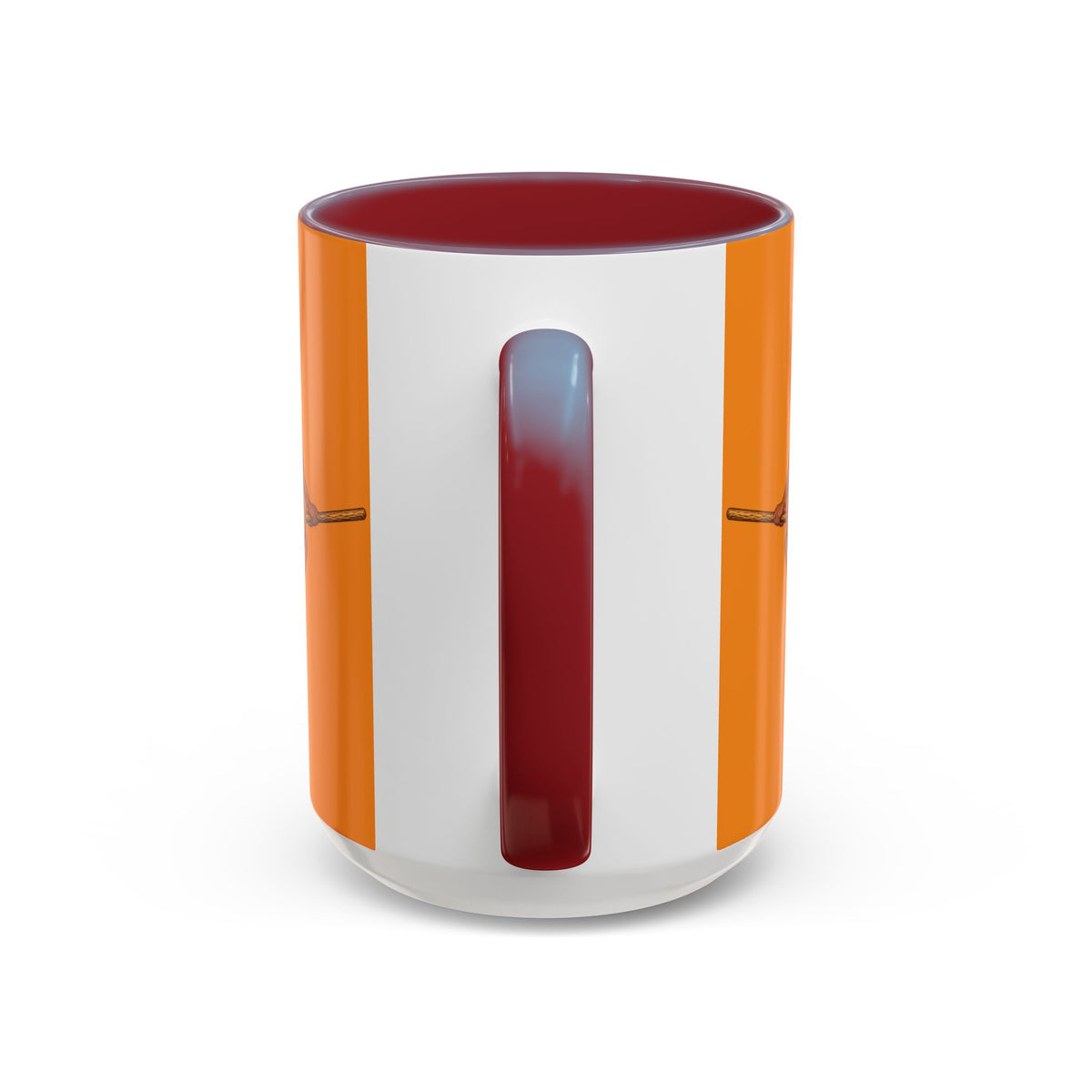 Velvet Vex Orange Accent Mug by CreepyCrafts.boo