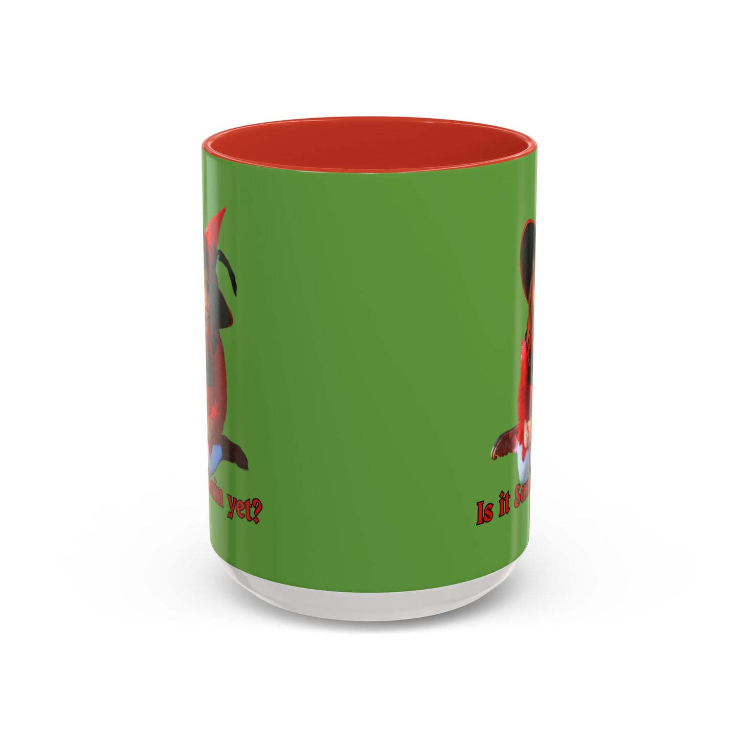 Is it Samhain yet? Green Accent Mug by CreepyCrafts.boo