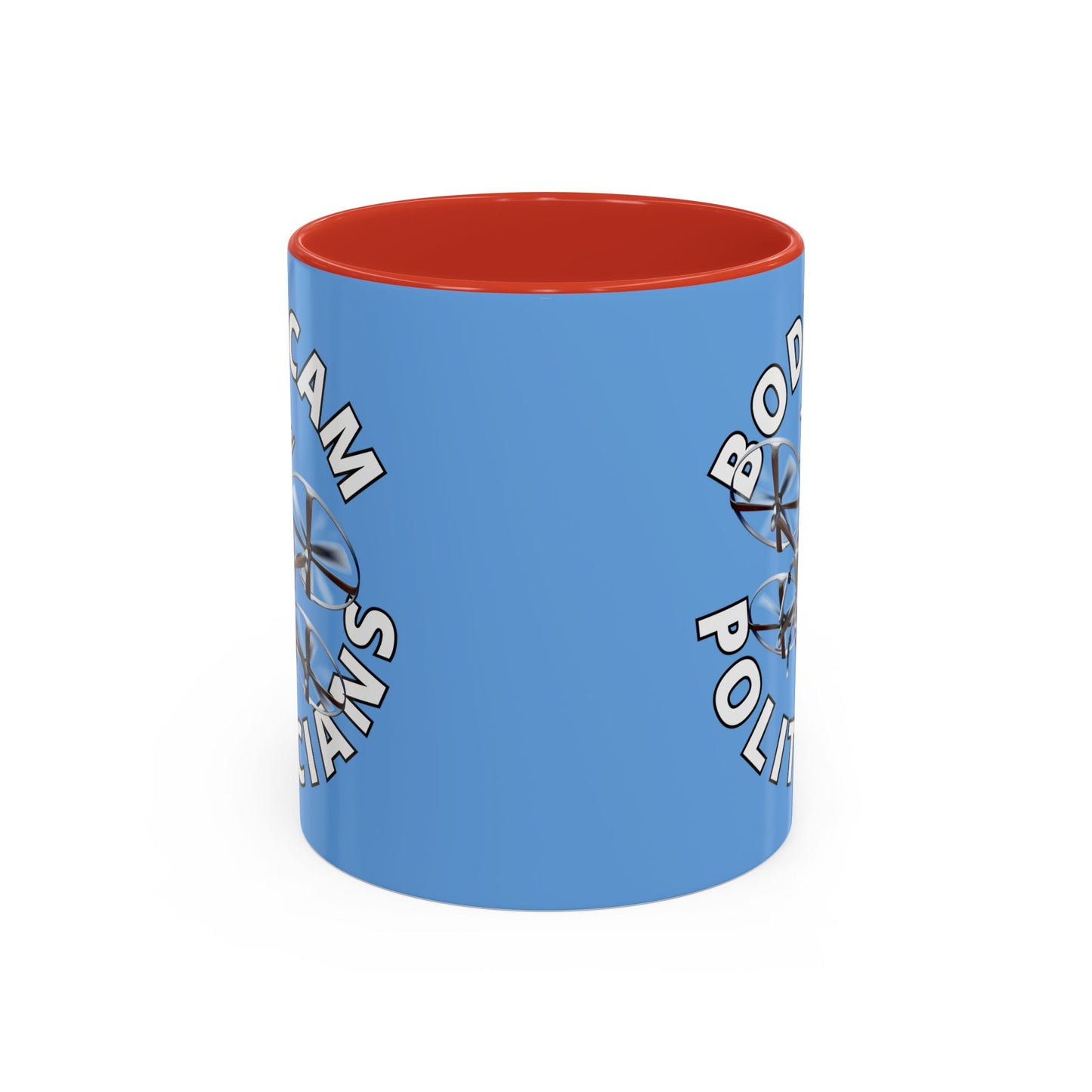 Bodycam the Politicians Drone Light Blue Accent Mug by cypherpunkgear.com