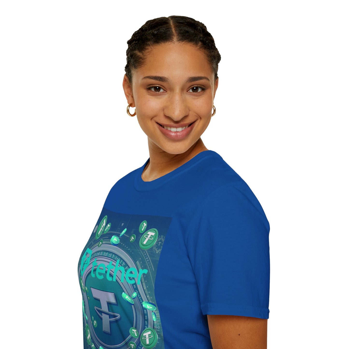 Tether DKcolors Unisex T-Shirt by cypherpunkgear.com