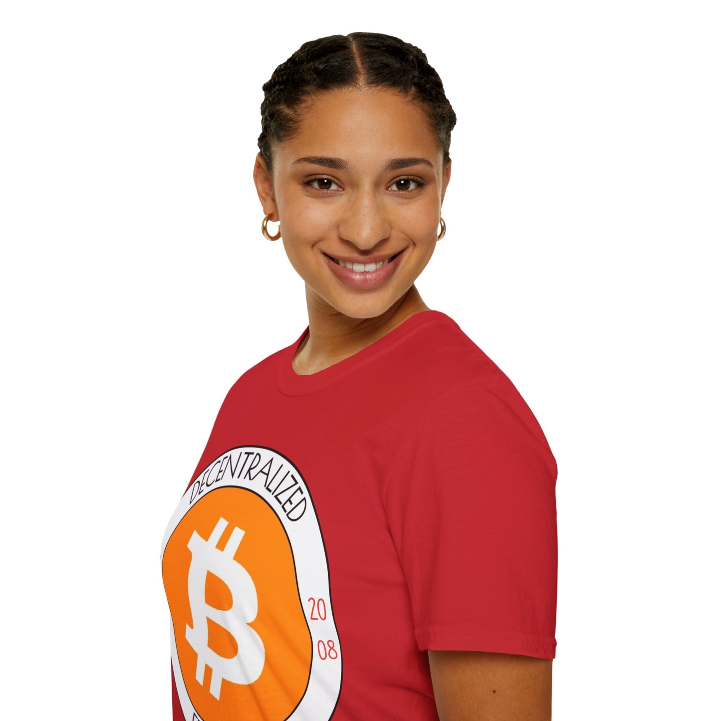 Bitcoin Decentralized Freedom LTcolors Unisex T-Shirt by cypherpunkgear.com