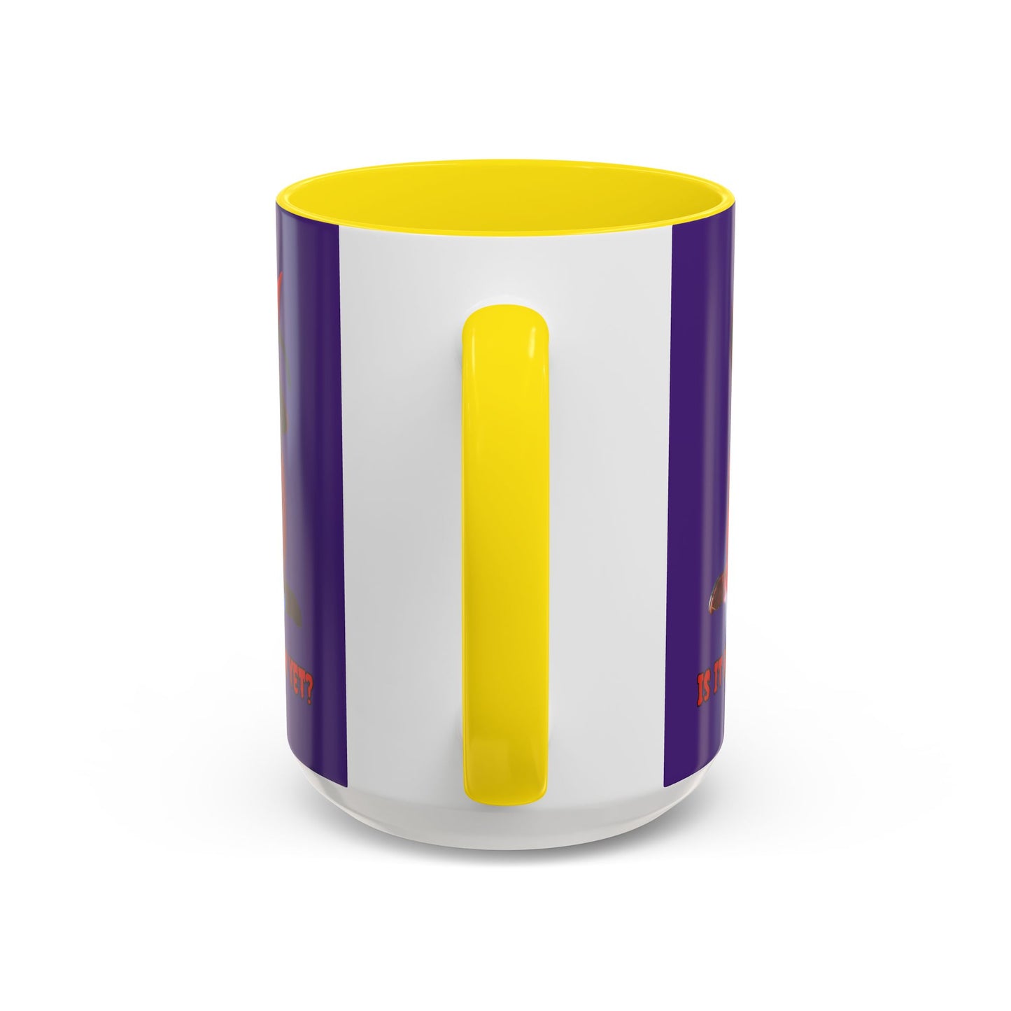 Is it Halloween yet? Dark Purple Accent Mug by CreepyCrafts.boo