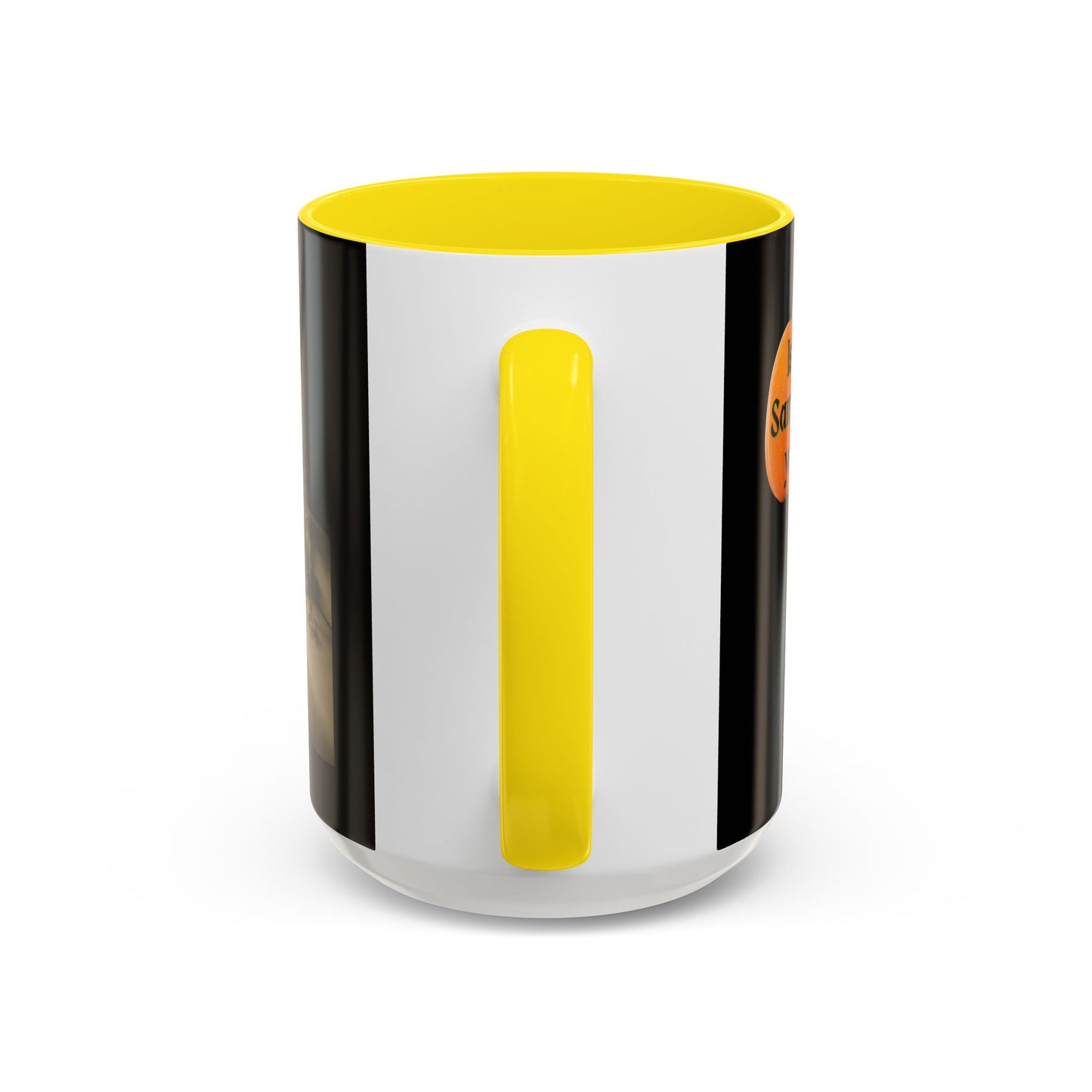 Is it Samhain yet? Skeleton's Pumpkin Black Accent Mug by CreepyCrafts.boo