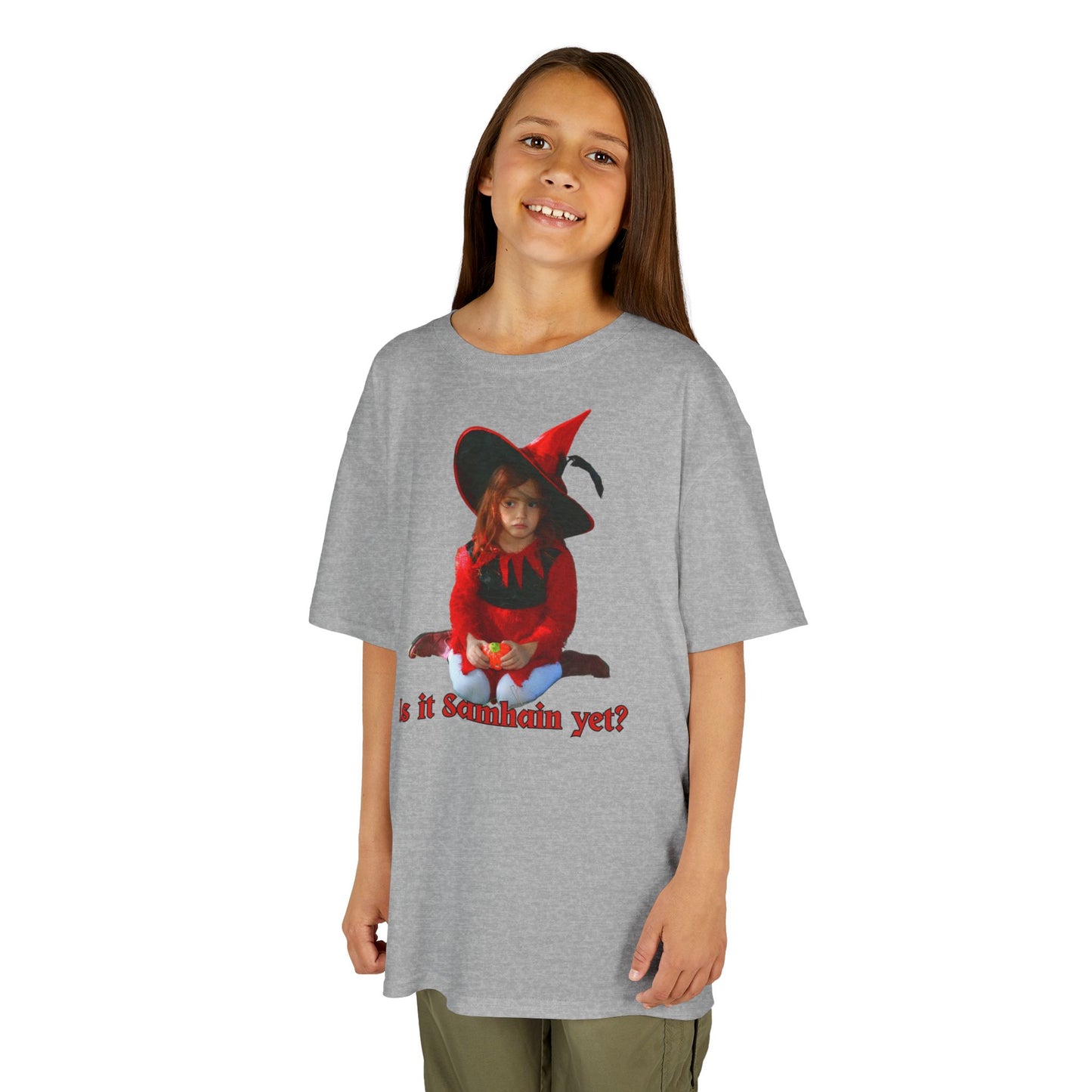Is it Samhain yet? Kids Heavy Cotton™ Tee by CreepyCrafts.boo