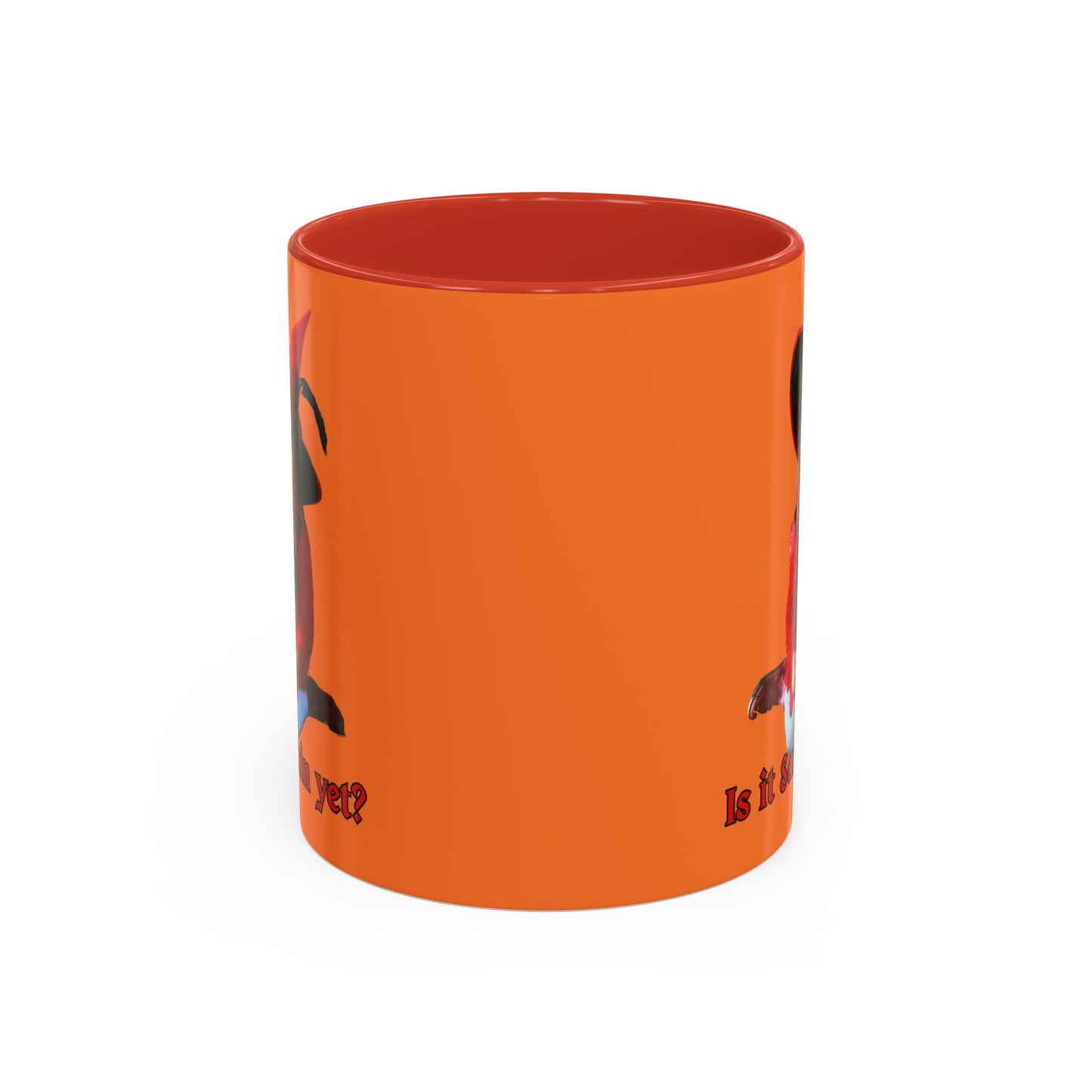 Is it Samhain yet? Orange Accent Mug by CreepyCrafts.boo