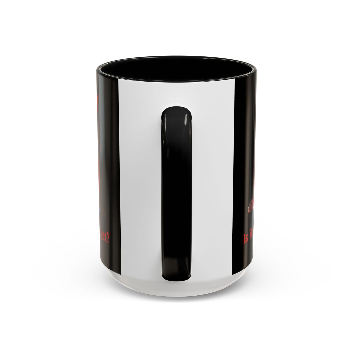 Is it Samhain yet? Black Accent Mug by CreepyCrafts.boo