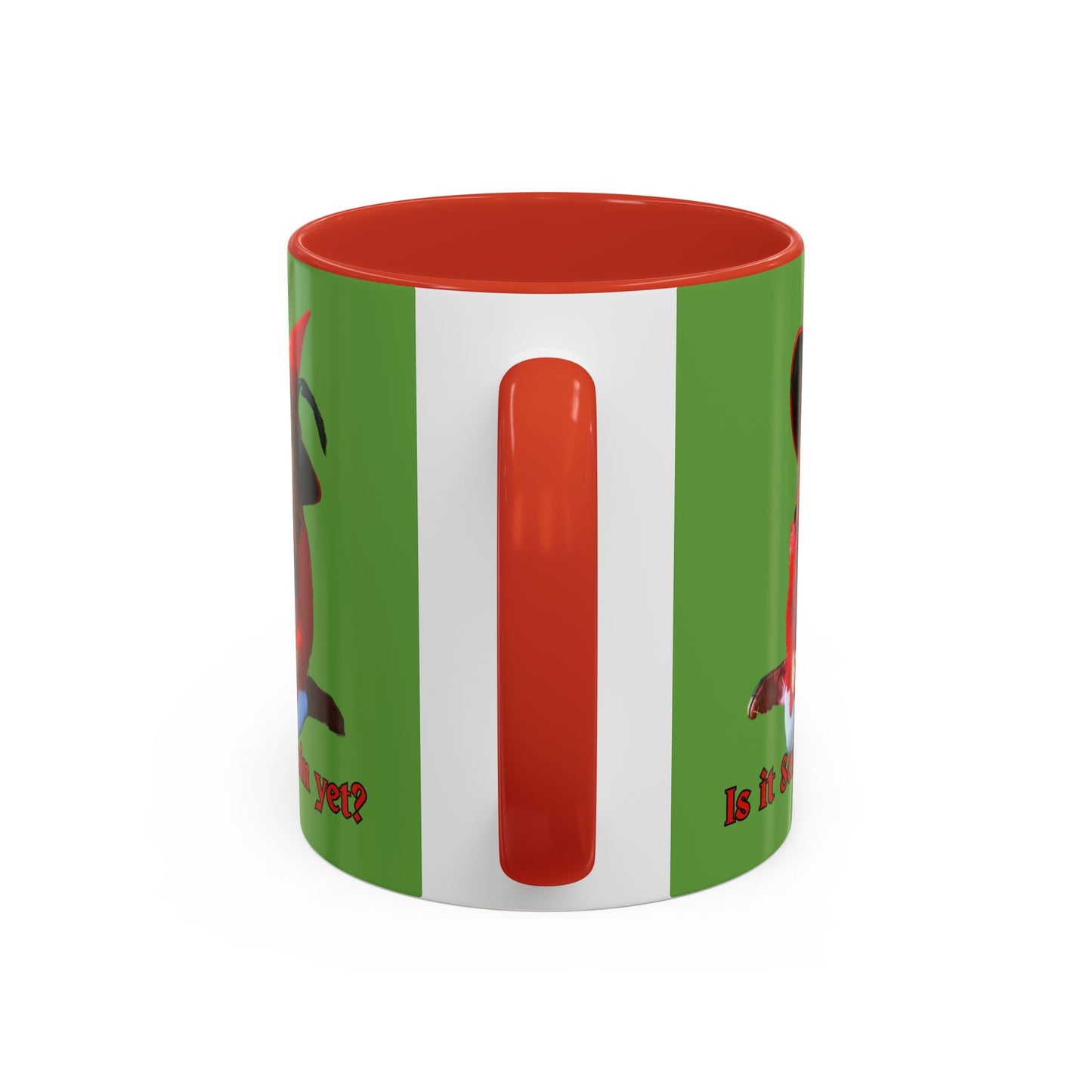 Is it Samhain yet? Green Accent Mug by CreepyCrafts.boo