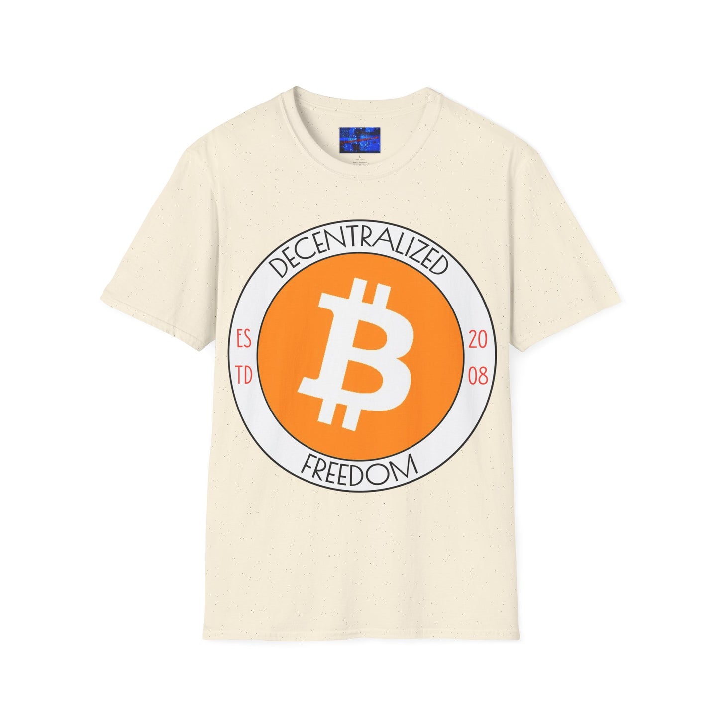 Bitcoin Decentralized Freedom LTcolors Unisex T-Shirt by cypherpunkgear.com