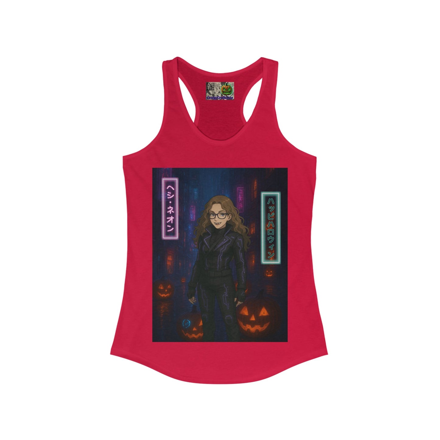 Hethyr Neon Women's Racerback Tank Top by CreepyCrafts.boo