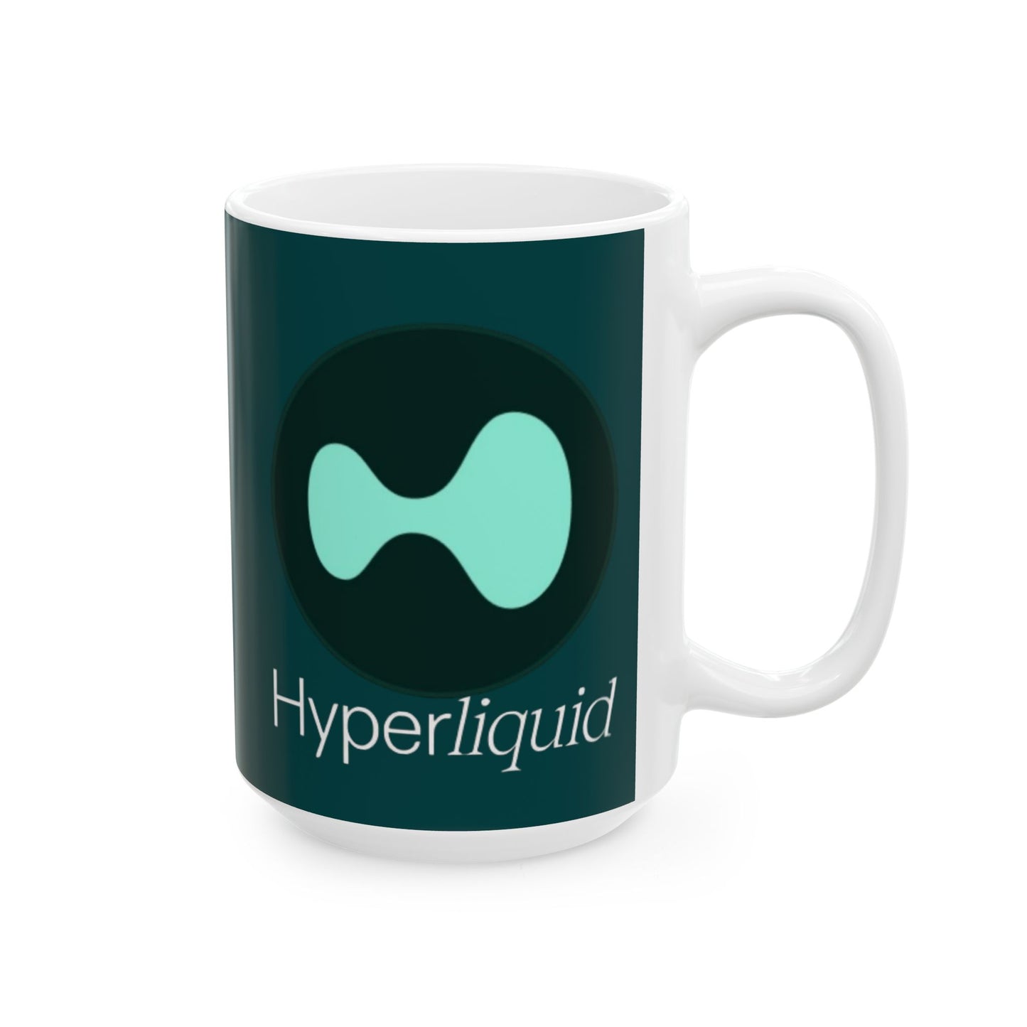 Hyperliquid White font Dark Hyperliquid Mug by cypherpunkgear.com
