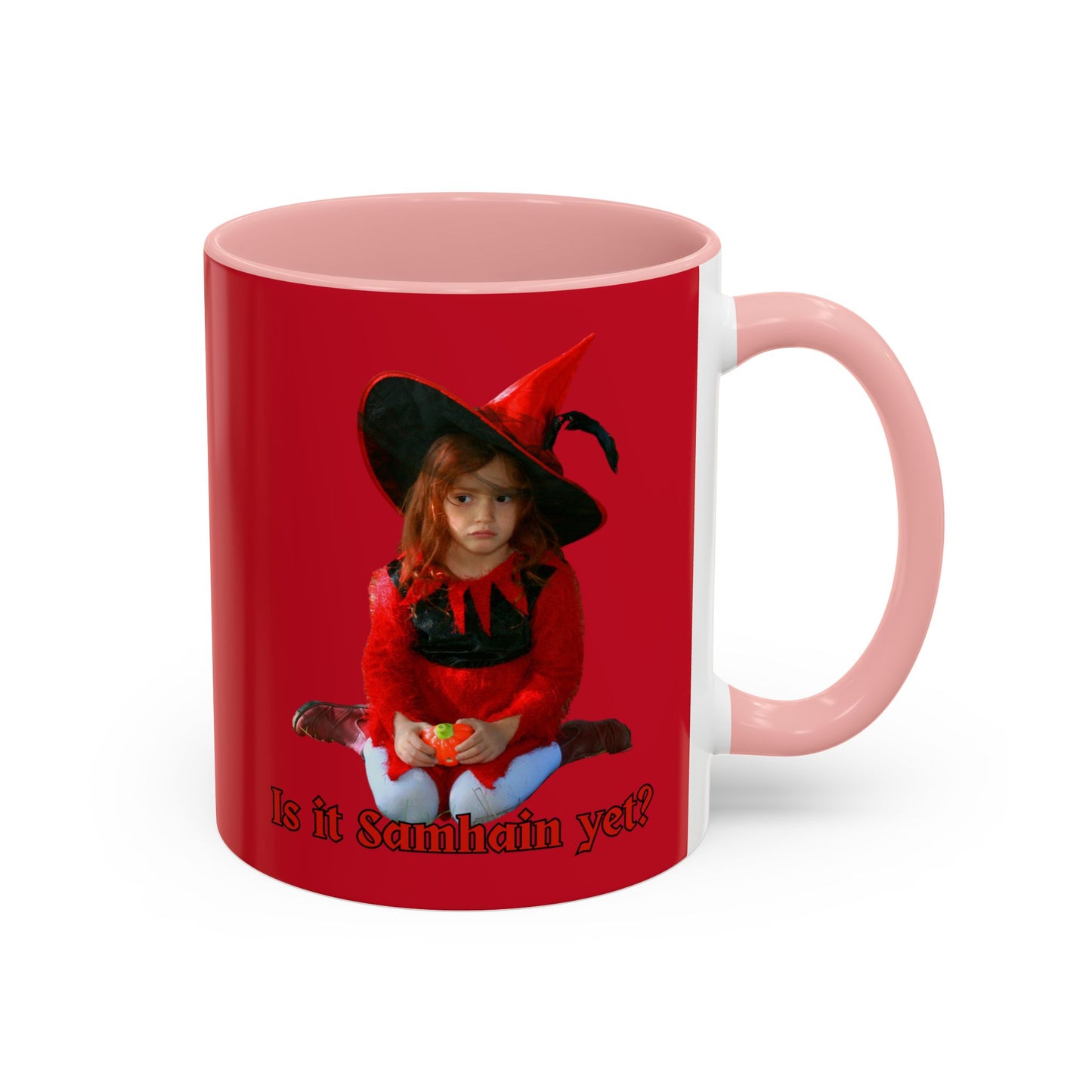 Is it Samhain yet? Red Accent Mug by CreepyCrafts.boo