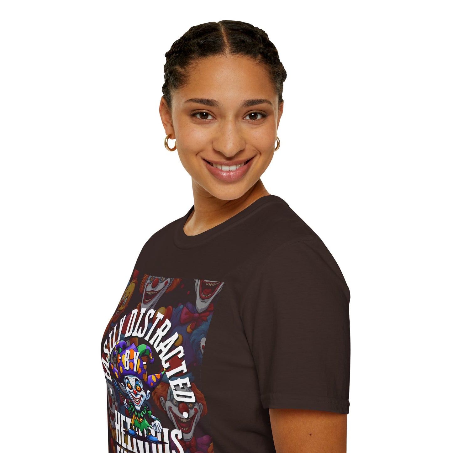 Easily Distracted by Heinous Fuckery Little Jincs DKcolors Unisex T-Shirt by cypherpunkgear.com