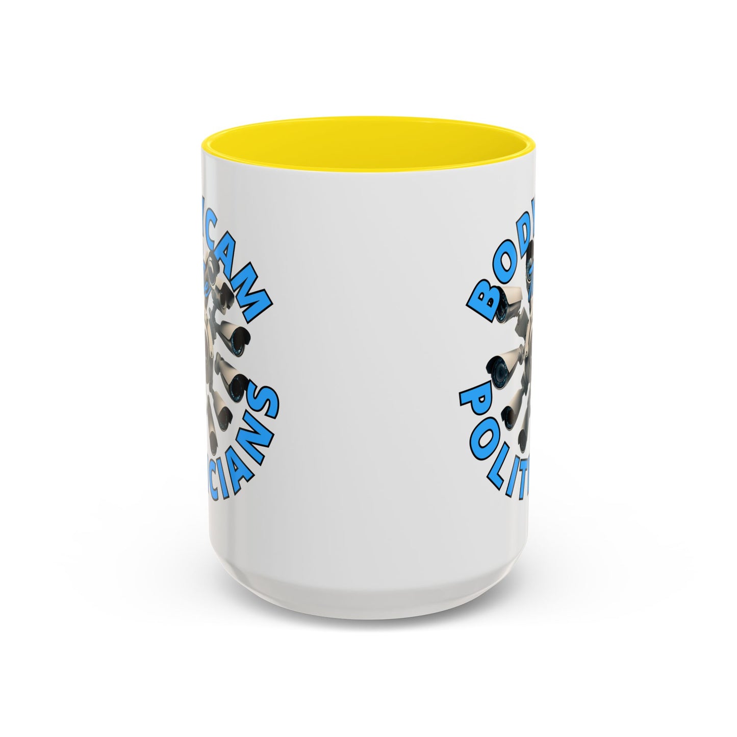 Bodycam the Politicians Cameras White Accent Mug by cypherpunkgear.com