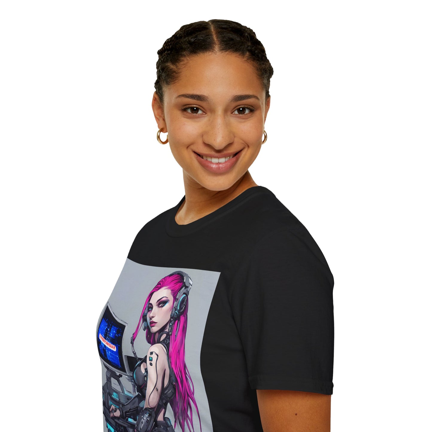 Netrunner Cyberpunk DKcolors Unisex T-Shirt by cypherpunkgear.com