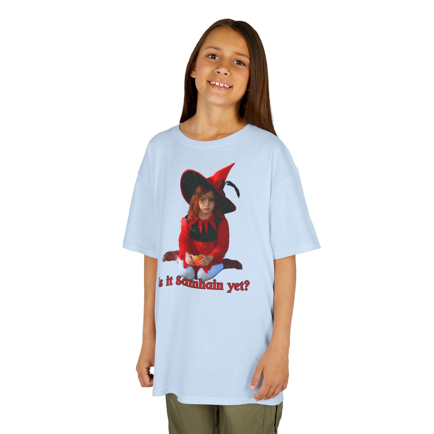 Is it Samhain yet? Kids Heavy Cotton™ Tee by CreepyCrafts.boo