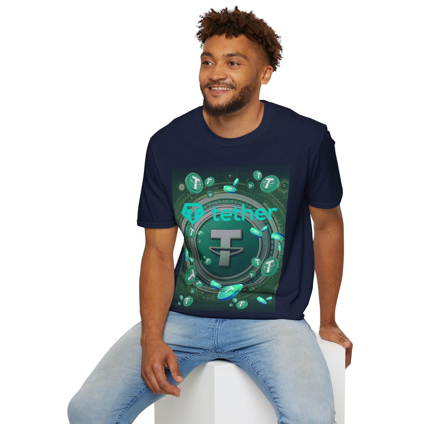 Tether DKcolors Unisex T-Shirt by cypherpunkgear.com